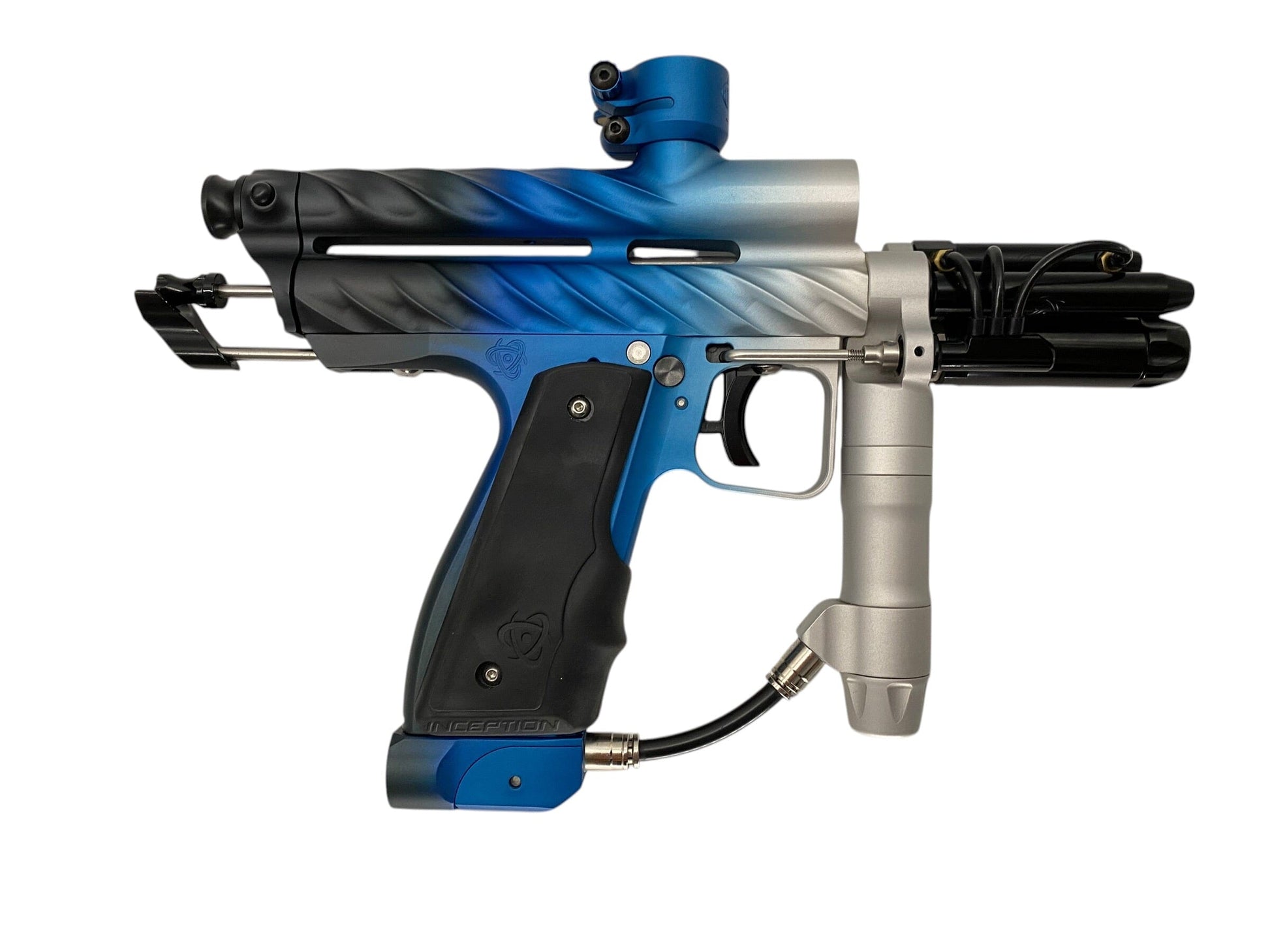 Used Inception Designs Ripper Auto Cocker Custom Fade Paintball Gun Paintball Gun from CPXBrosPaintball Buy/Sell/Trade Paintball Markers, New Paintball Guns, Paintball Hoppers, Paintball Masks, and Hormesis Headbands