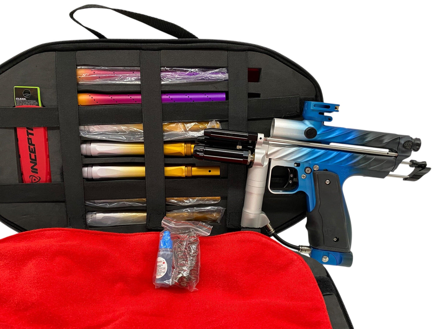 Used Inception Designs Ripper Auto Cocker Custom Fade Paintball Gun Paintball Gun from CPXBrosPaintball Buy/Sell/Trade Paintball Markers, New Paintball Guns, Paintball Hoppers, Paintball Masks, and Hormesis Headbands