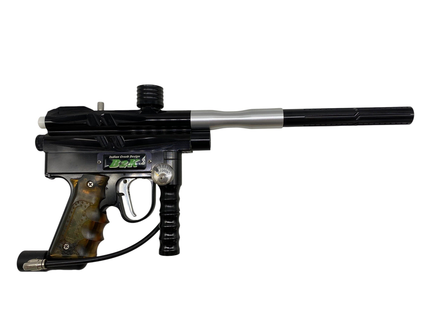 Used Indian Creek Design B2k Black Paintball Gun Paintball Gun from CPXBrosPaintball Buy/Sell/Trade Paintball Markers, New Paintball Guns, Paintball Hoppers, Paintball Masks, and Hormesis Headbands