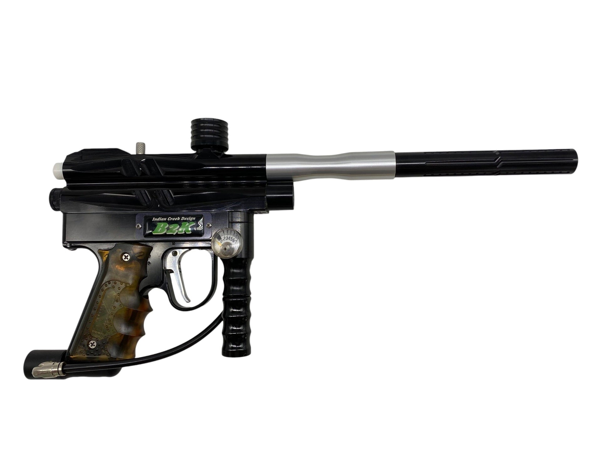 Used Indian Creek Design B2k Black Paintball Gun Paintball Gun from CPXBrosPaintball Buy/Sell/Trade Paintball Markers, New Paintball Guns, Paintball Hoppers, Paintball Masks, and Hormesis Headbands