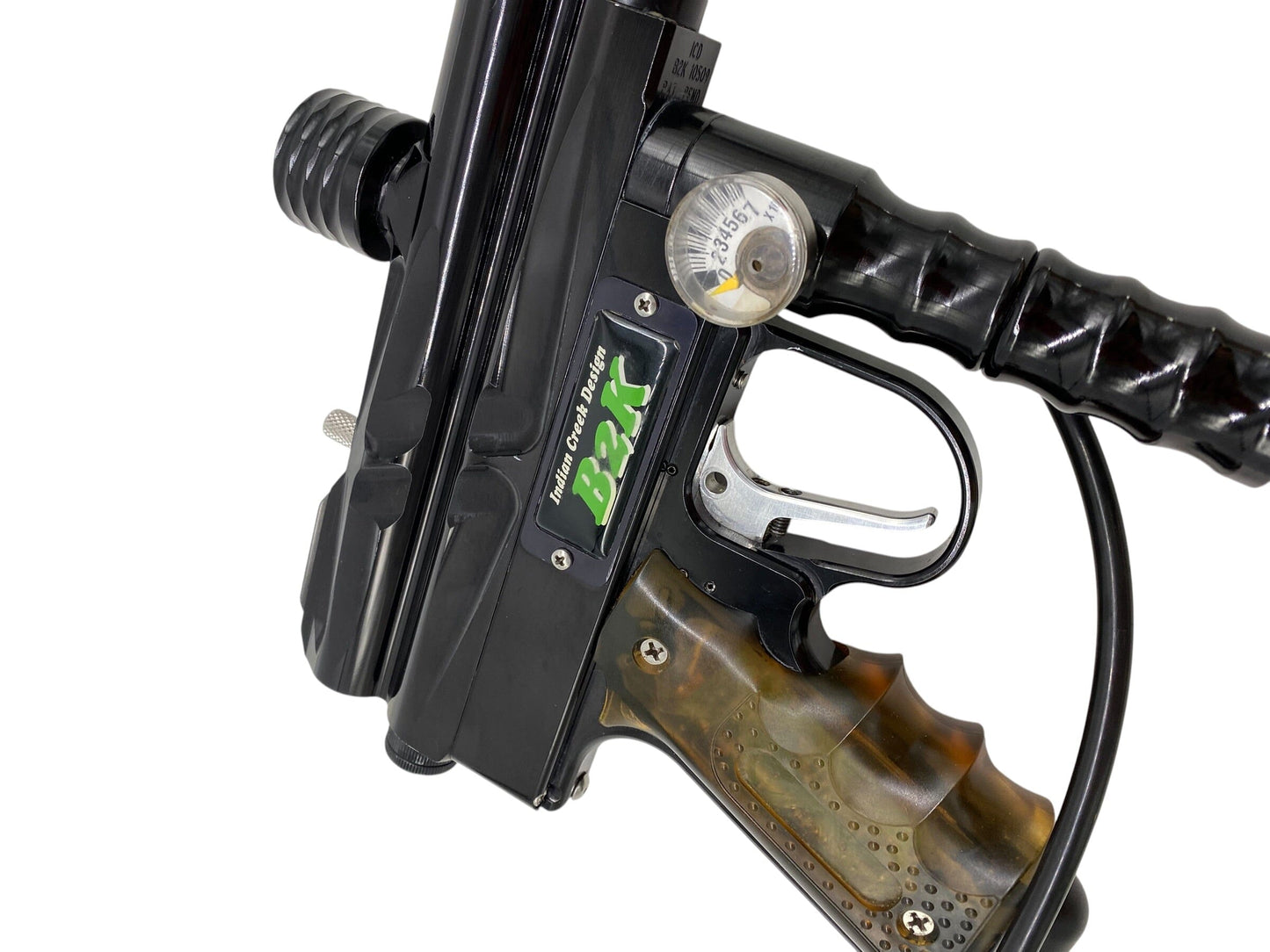 Used Indian Creek Design B2k Black Paintball Gun Paintball Gun from CPXBrosPaintball Buy/Sell/Trade Paintball Markers, New Paintball Guns, Paintball Hoppers, Paintball Masks, and Hormesis Headbands