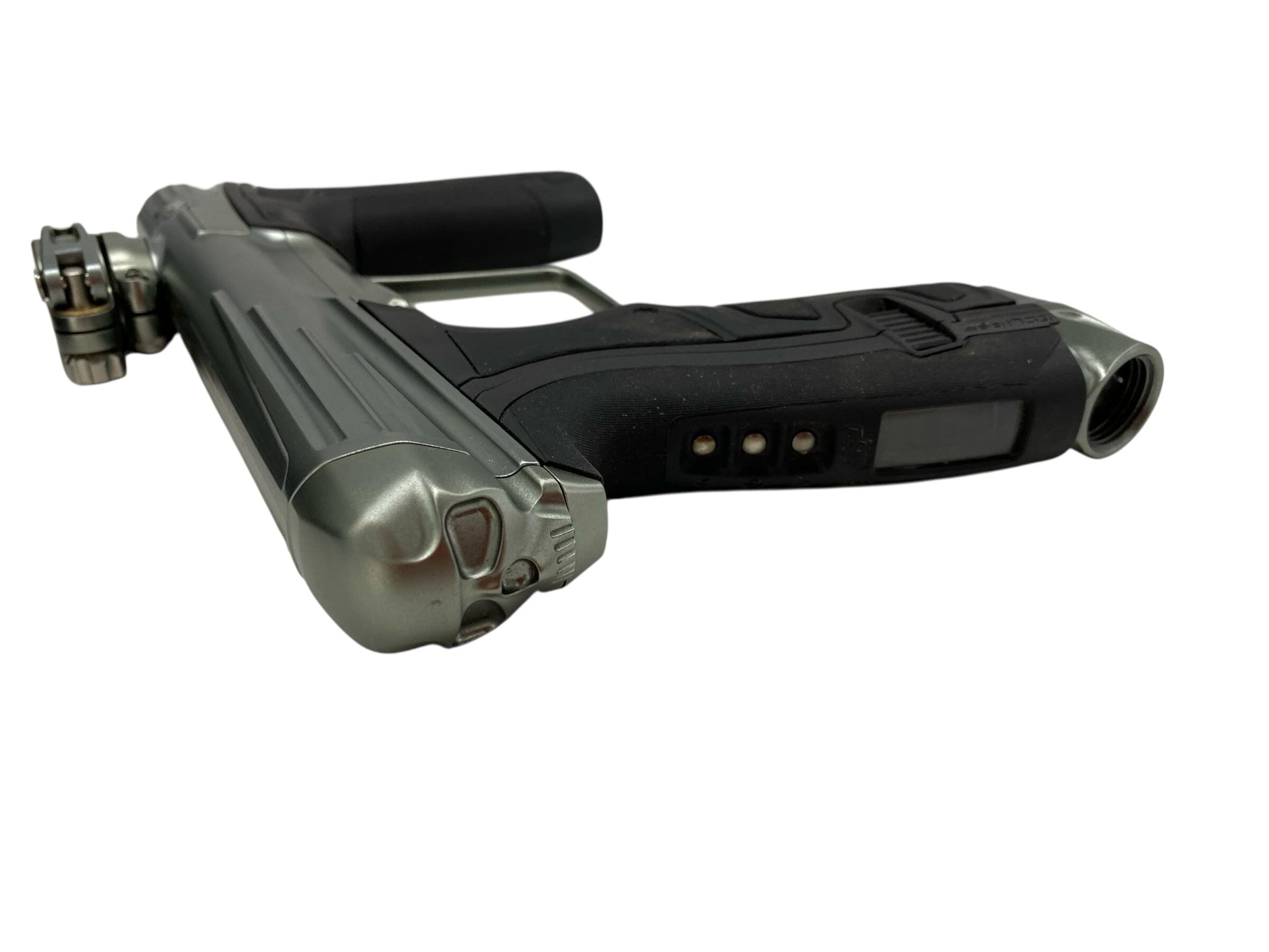 Used Infamous Cs2 Paintball Gun Grey Paintball Gun from CPXBrosPaintball Buy/Sell/Trade Paintball Markers, New Paintball Guns, Paintball Hoppers, Paintball Masks, and Hormesis Headbands