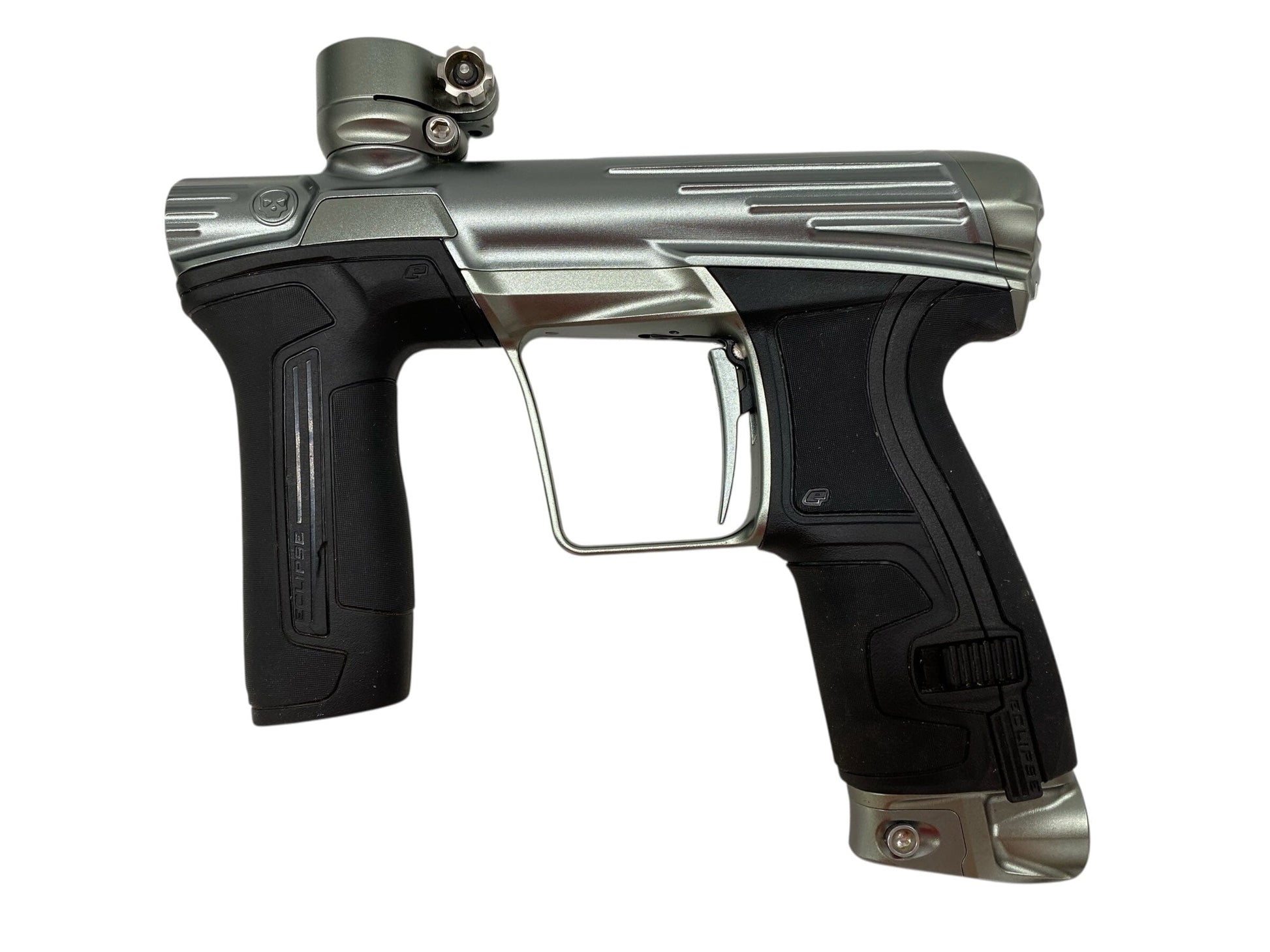 Used Infamous Cs2 Paintball Gun Grey Paintball Gun from CPXBrosPaintball Buy/Sell/Trade Paintball Markers, New Paintball Guns, Paintball Hoppers, Paintball Masks, and Hormesis Headbands