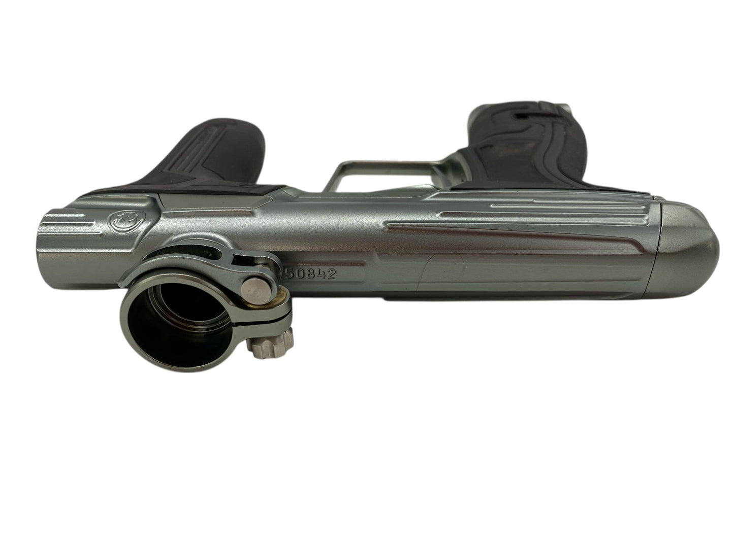 Used Infamous Cs2 Paintball Gun Grey Paintball Gun from CPXBrosPaintball Buy/Sell/Trade Paintball Markers, New Paintball Guns, Paintball Hoppers, Paintball Masks, and Hormesis Headbands