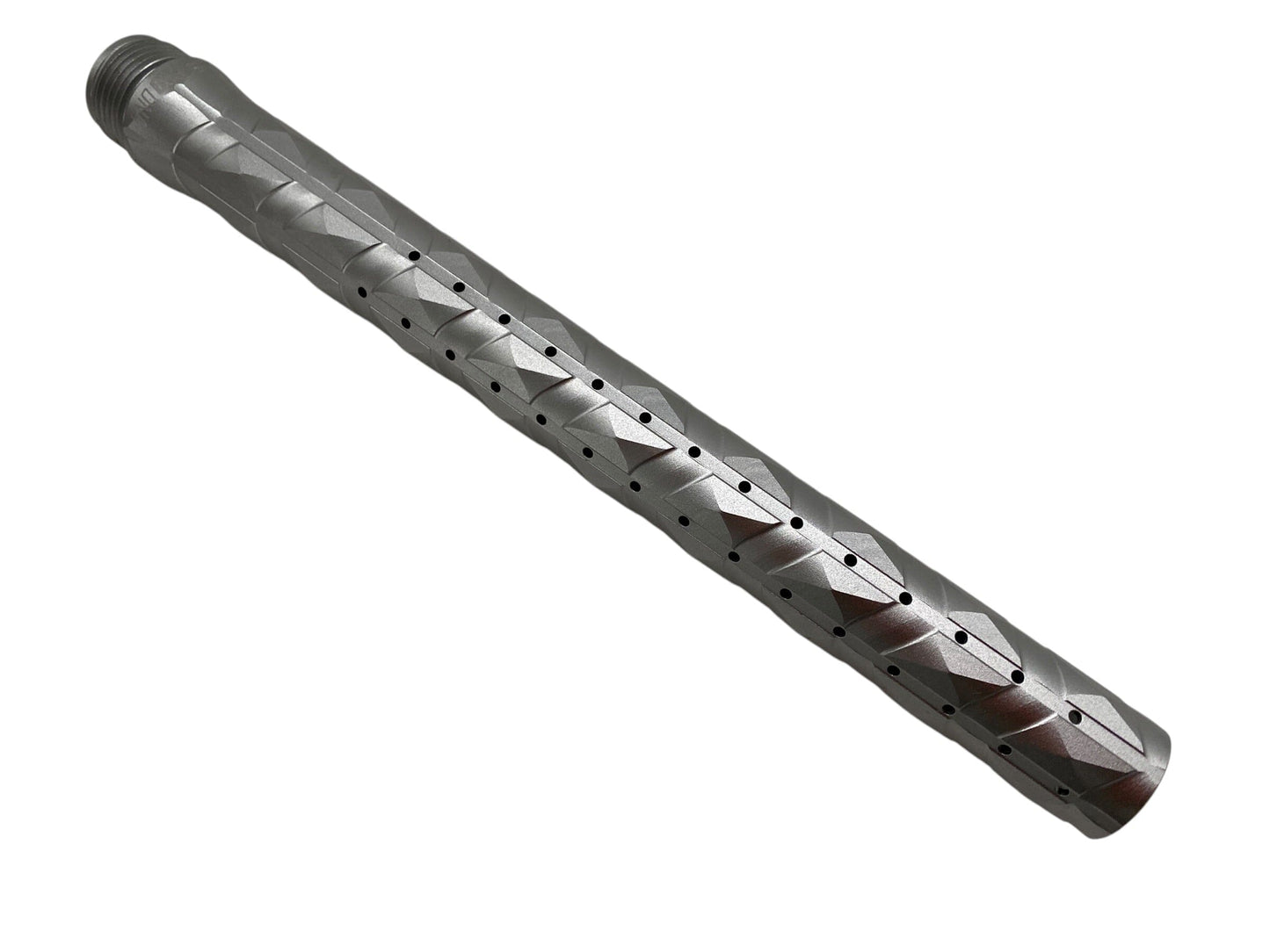 Used Infamous “DIAMOND CUT" BARREL TIP (S63 AND PWR COMPATIBLE) : Dust Silver Paintball Gun from CPXBrosPaintball Buy/Sell/Trade Paintball Markers, New Paintball Guns, Paintball Hoppers, Paintball Masks, and Hormesis Headbands