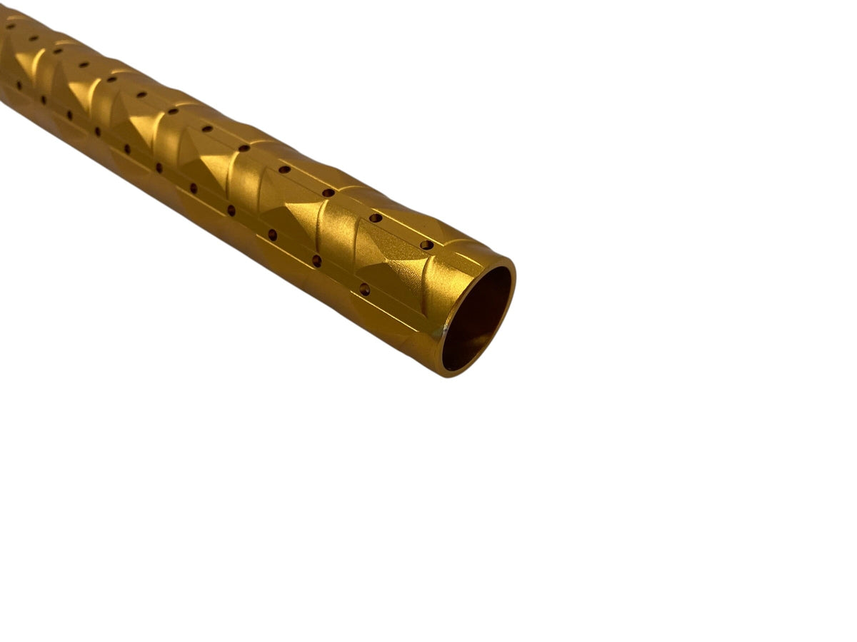 Used Infamous Diamond Cut Barrel tip s63 & pwr Gold Paintball Gun from CPXBrosPaintball Buy/Sell/Trade Paintball Markers, New Paintball Guns, Paintball Hoppers, Paintball Masks, and Hormesis Headbands