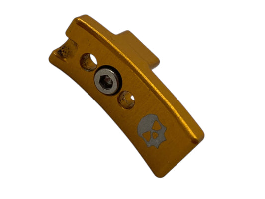 Used Infamous EMEK / ETHA Murder Machine Trigger Gen 4 - Gold Paintball Gun from CPXBrosPaintball Buy/Sell/Trade Paintball Markers, New Paintball Guns, Paintball Hoppers, Paintball Masks, and Hormesis Headbands