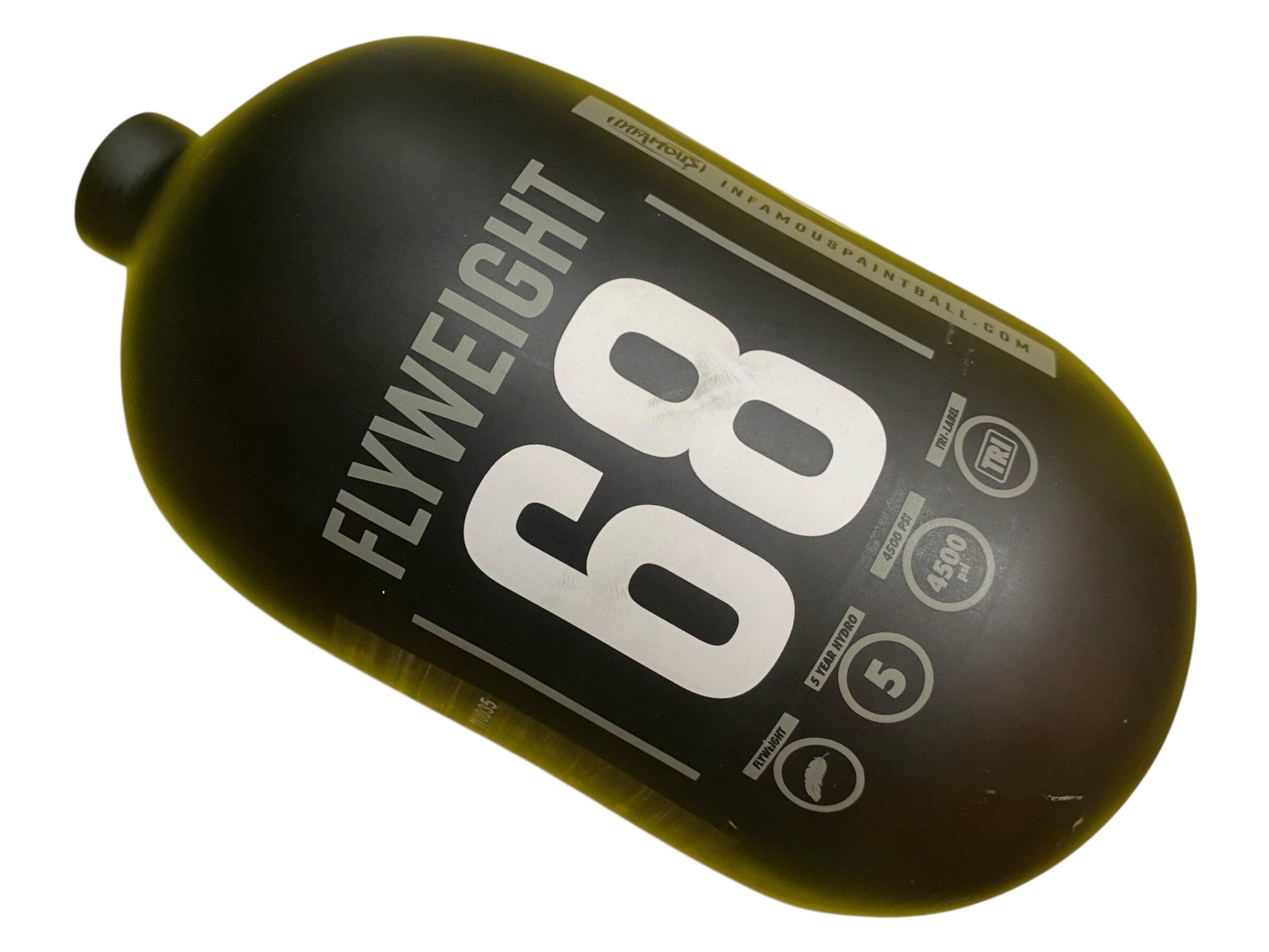 Used Infamous FLYWEIGHT 68/4500 Paintball Tank Bottle Only Paintball Gun from CPXBrosPaintball Buy/Sell/Trade Paintball Markers, New Paintball Guns, Paintball Hoppers, Paintball Masks, and Hormesis Headbands