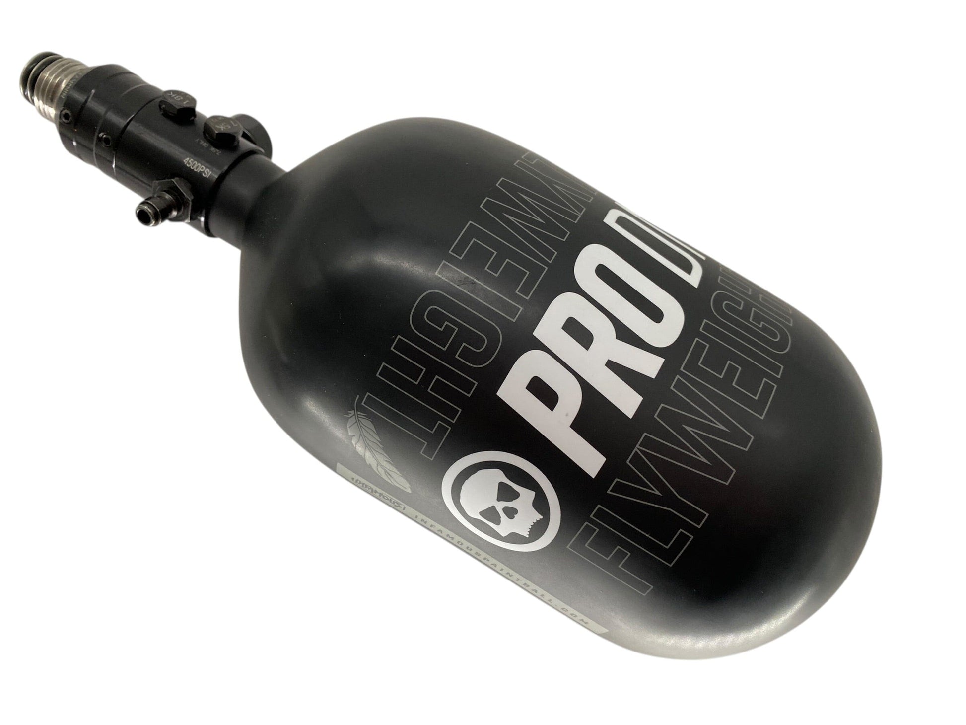 Used Infamous FLYWEIGHT 68/4500 Paintball Tank Paintball Gun from CPXBrosPaintball Buy/Sell/Trade Paintball Markers, New Paintball Guns, Paintball Hoppers, Paintball Masks, and Hormesis Headbands