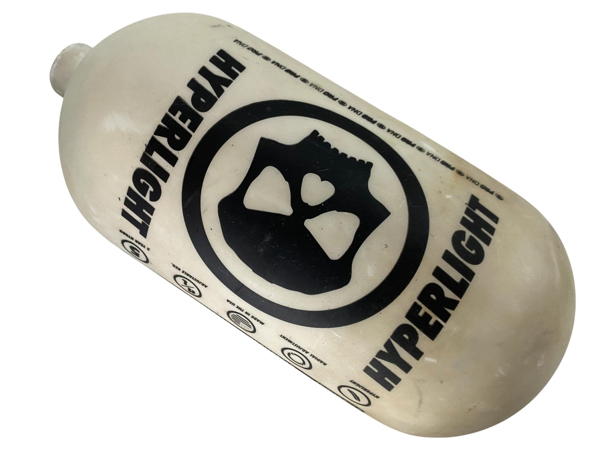 Used Infamous Hyperlight 80/4500 Paintball Tank Bottle White Paintball Gun from CPXBrosPaintball Buy/Sell/Trade Paintball Markers, New Paintball Guns, Paintball Hoppers, Paintball Masks, and Hormesis Headbands