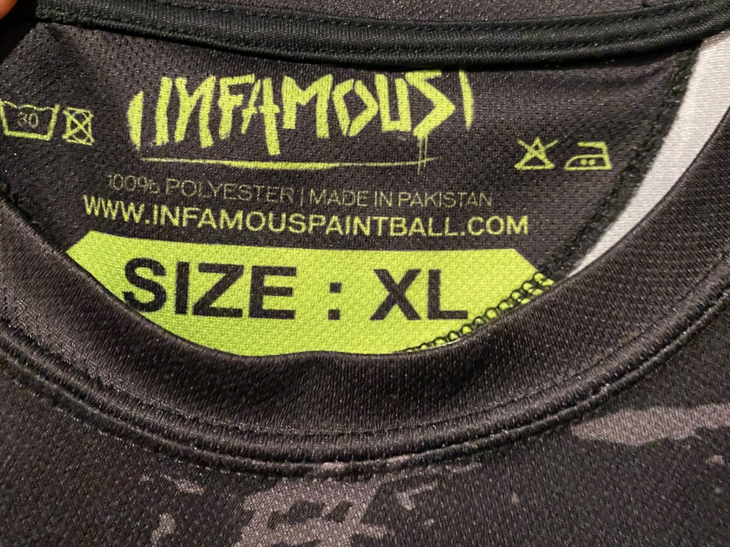 Used INFAMOUS Paintball Shirt : Size XL Paintball Gun from CPXBrosPaintball Buy/Sell/Trade Paintball Markers, New Paintball Guns, Paintball Hoppers, Paintball Masks, and Hormesis Headbands
