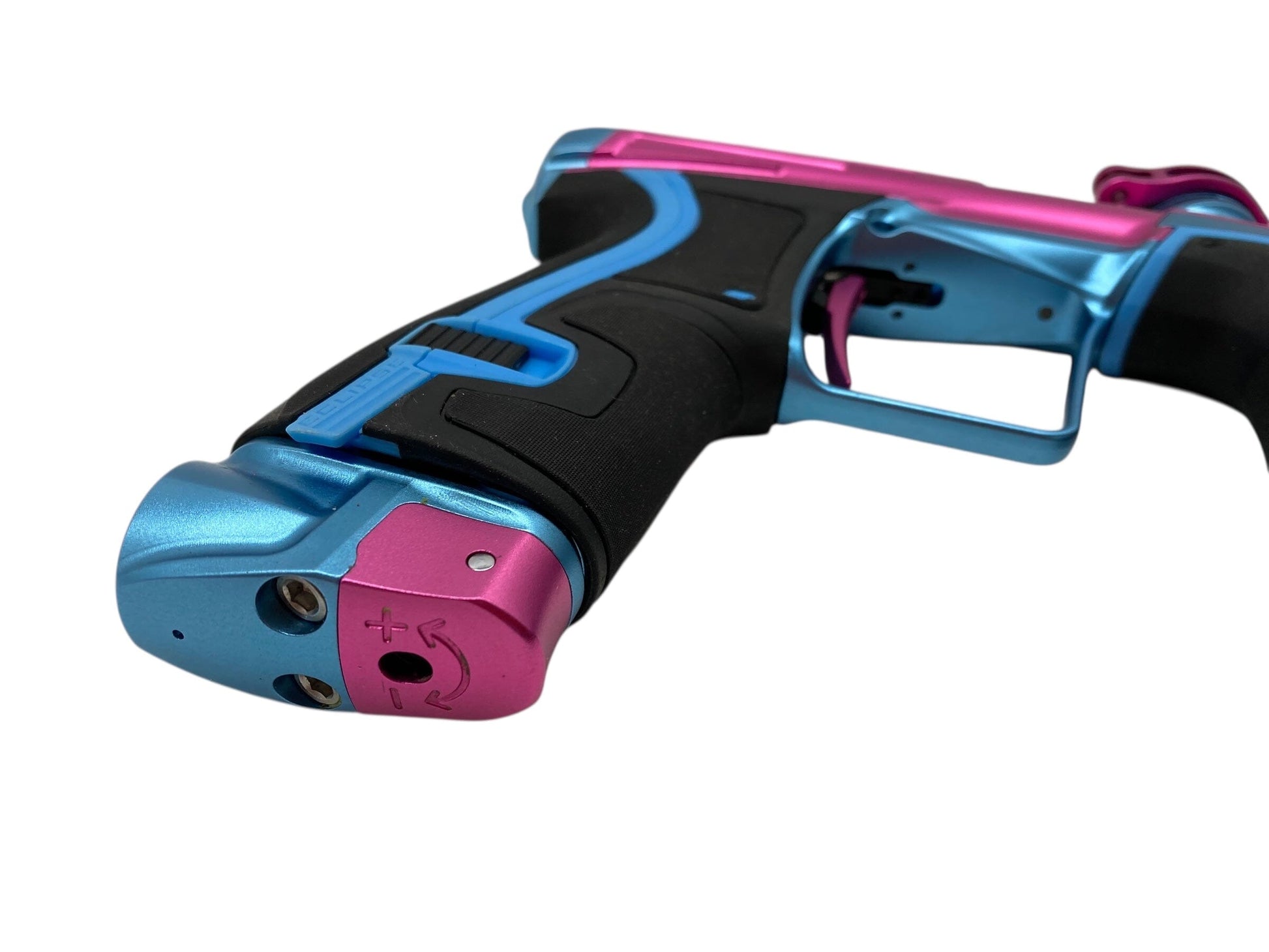 Used Infamous Planet Eclipse Cs2 Paintball Gun Pink/Teal Paintball Gun from CPXBrosPaintball Buy/Sell/Trade Paintball Markers, New Paintball Guns, Paintball Hoppers, Paintball Masks, and Hormesis Headbands