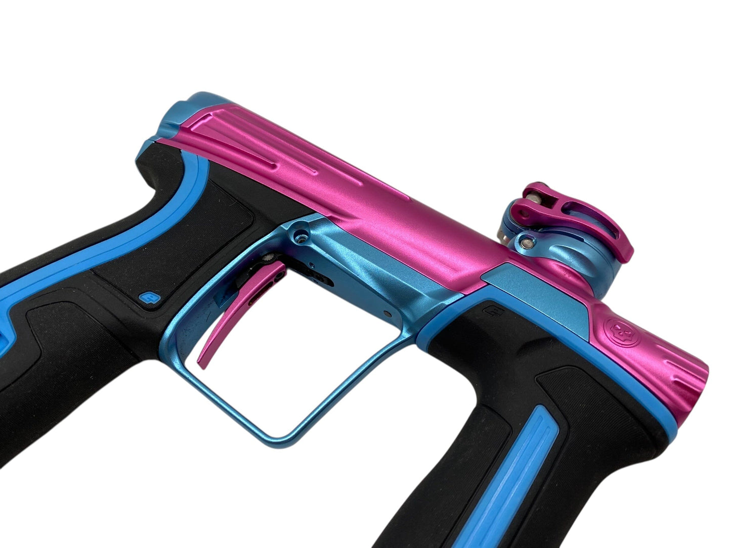 Used Infamous Planet Eclipse Cs2 Paintball Gun Pink/Teal Paintball Gun from CPXBrosPaintball Buy/Sell/Trade Paintball Markers, New Paintball Guns, Paintball Hoppers, Paintball Masks, and Hormesis Headbands
