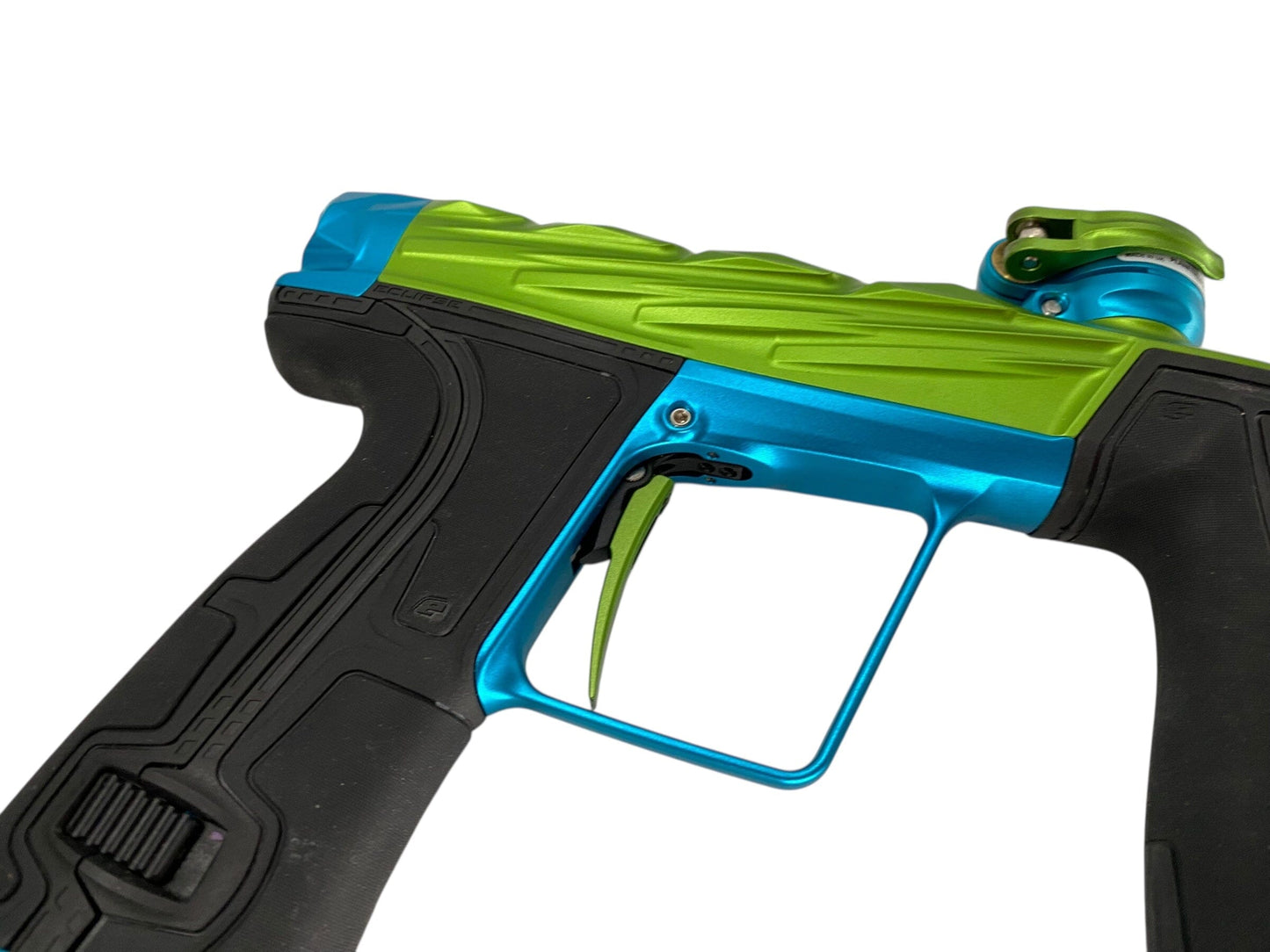 Used Infamous Planet Eclipse Geo R5 Paintball Gun Green/Teal Paintball Gun from CPXBrosPaintball Buy/Sell/Trade Paintball Markers, New Paintball Guns, Paintball Hoppers, Paintball Masks, and Hormesis Headbands