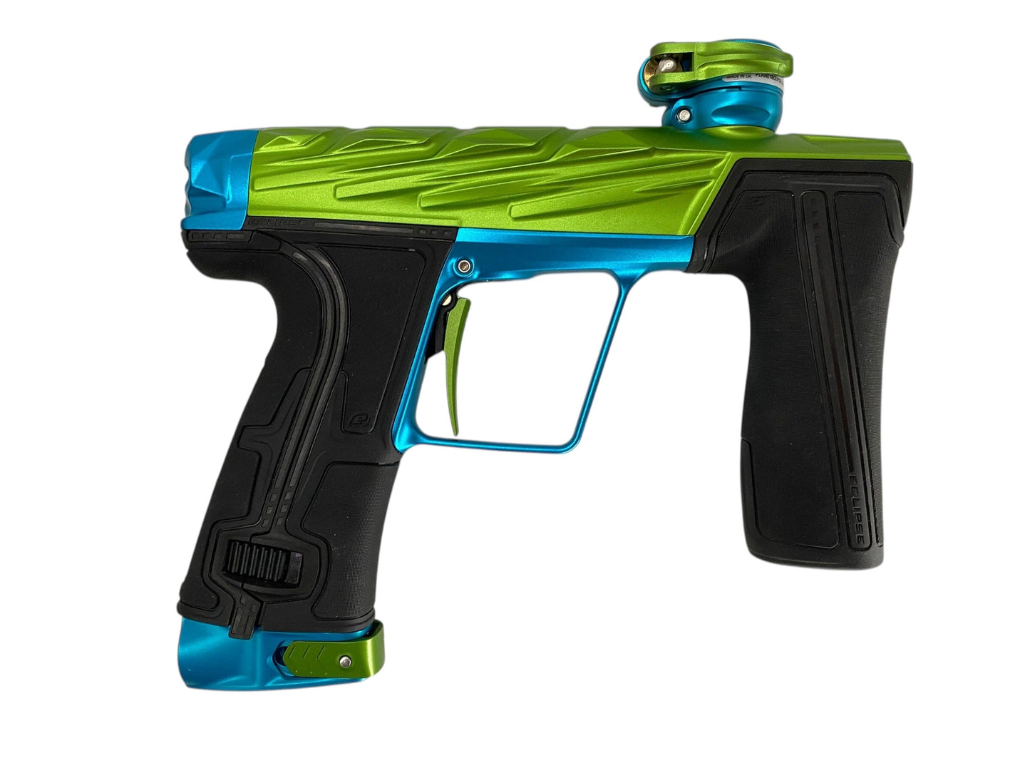 Used Infamous Planet Eclipse Geo R5 Paintball Gun Green/Teal Paintball Gun from CPXBrosPaintball Buy/Sell/Trade Paintball Markers, New Paintball Guns, Paintball Hoppers, Paintball Masks, and Hormesis Headbands
