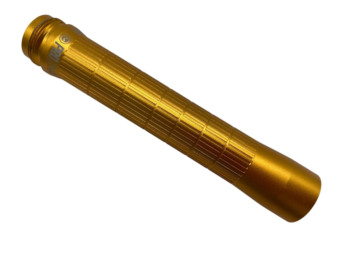Used Infamous Silencio PWR Grip Barrel Back Gold Paintball Gun from CPXBrosPaintball Buy/Sell/Trade Paintball Markers, New Paintball Guns, Paintball Hoppers, Paintball Masks, and Hormesis Headbands