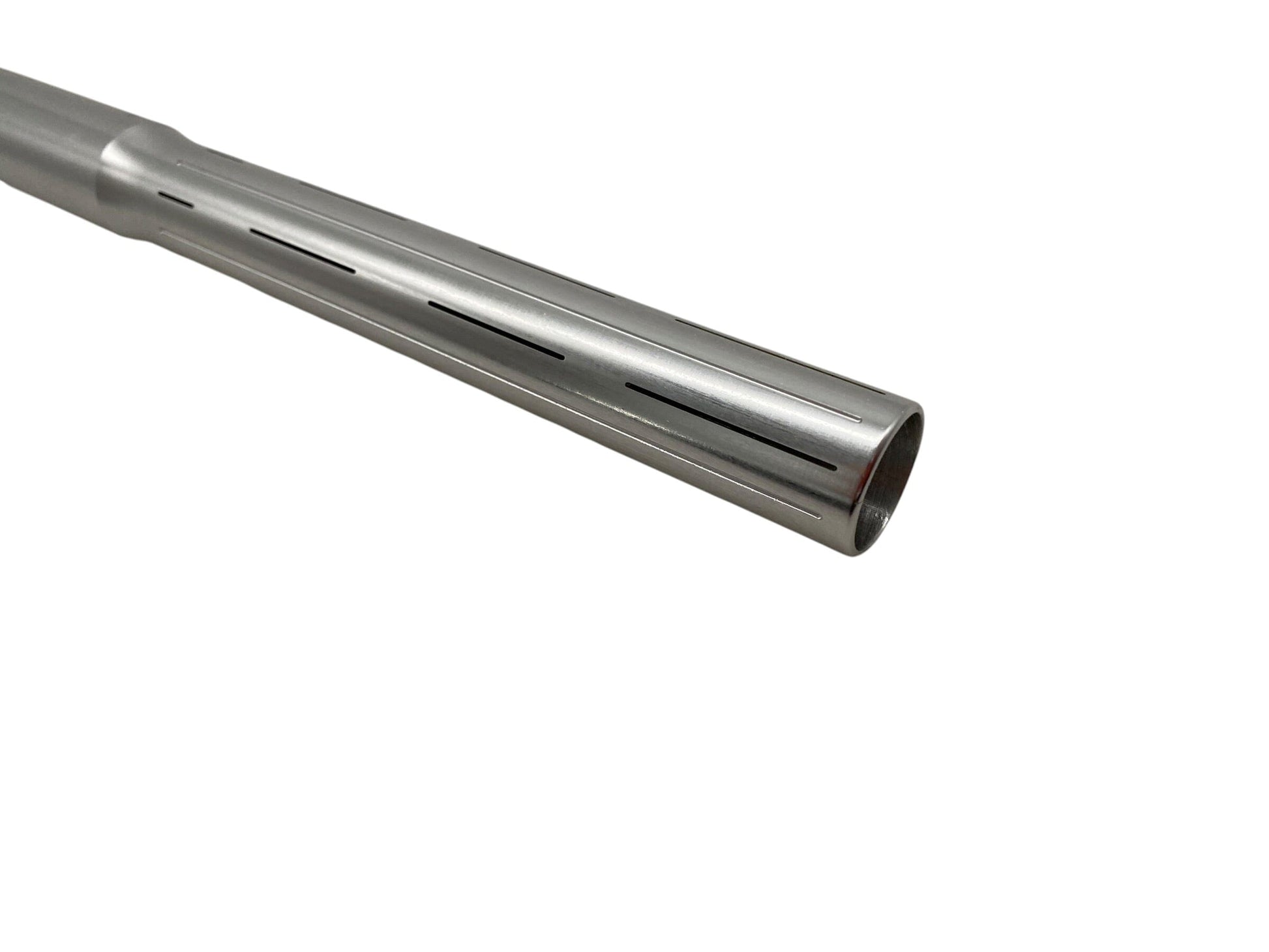 Used Infamous Silencio Shaft FL Barrel Tip - Planet Eclipse Gloss Silver Paintball Gun from CPXBrosPaintball Buy/Sell/Trade Paintball Markers, New Paintball Guns, Paintball Hoppers, Paintball Masks, and Hormesis Headbands