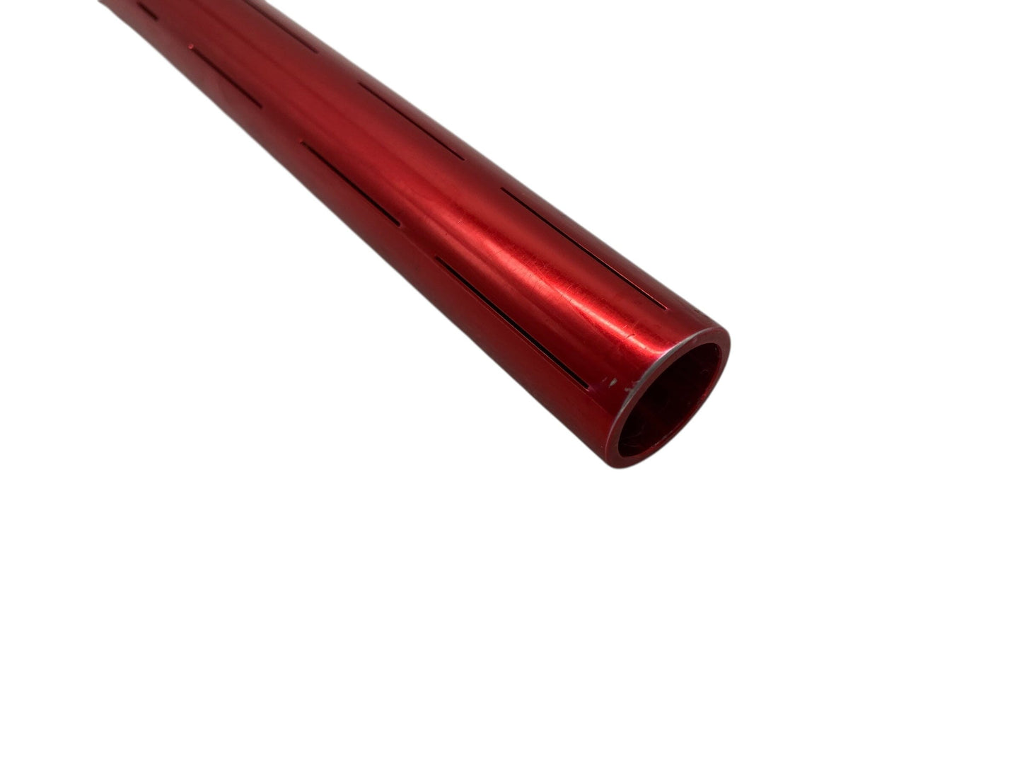 Used Infamous Silencio Shaft S63 Barrel Tip - Gloss Red Paintball Gun from CPXBrosPaintball Buy/Sell/Trade Paintball Markers, New Paintball Guns, Paintball Hoppers, Paintball Masks, and Hormesis Headbands