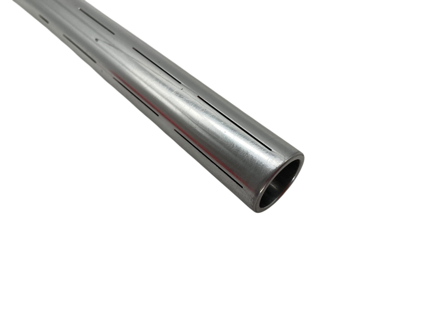 Used Infamous Silencio Shaft S63 Barrel Tip - Gloss Silver Paintball Gun from CPXBrosPaintball Buy/Sell/Trade Paintball Markers, New Paintball Guns, Paintball Hoppers, Paintball Masks, and Hormesis Headbands