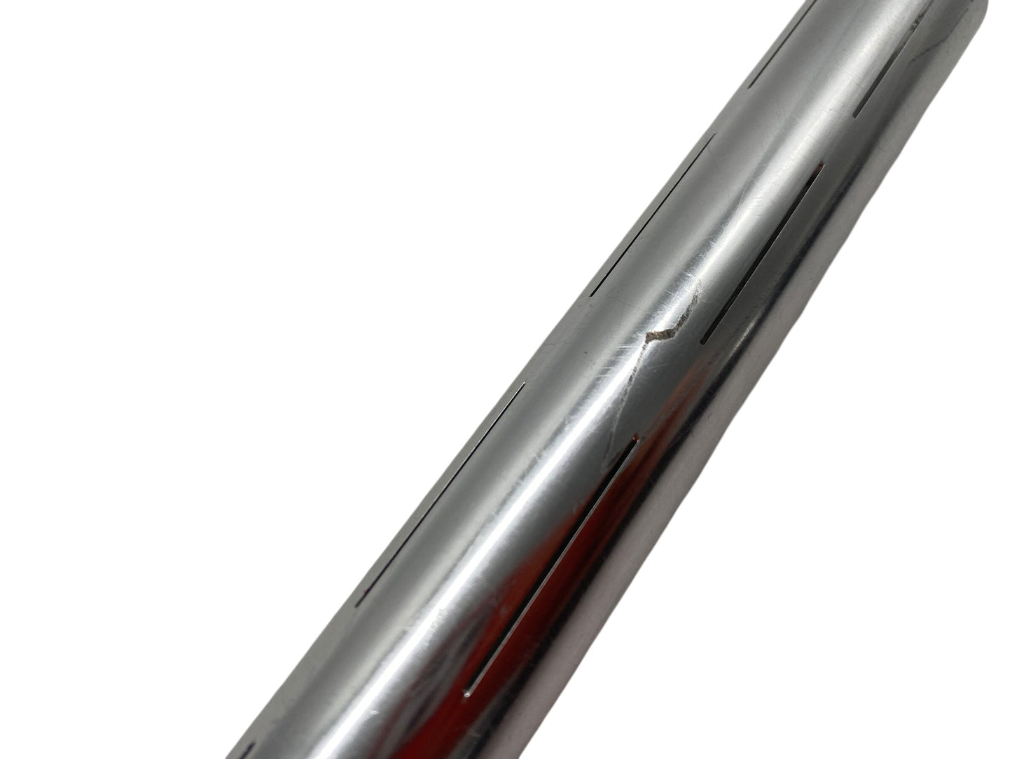 Used Infamous Silencio Shaft S63 Barrel Tip - Gloss Silver Paintball Gun from CPXBrosPaintball Buy/Sell/Trade Paintball Markers, New Paintball Guns, Paintball Hoppers, Paintball Masks, and Hormesis Headbands