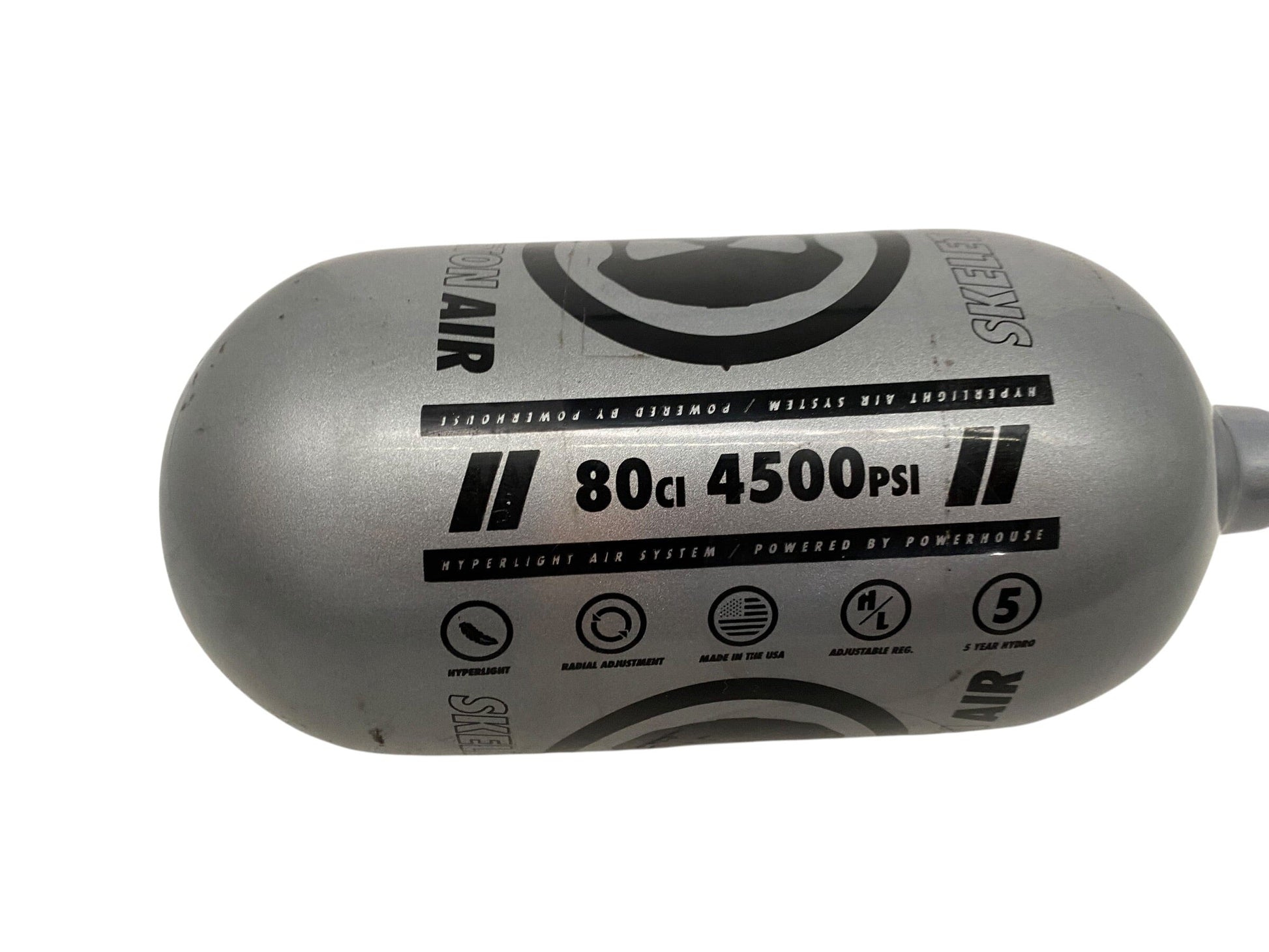 Used Infamous Skeleton Air 80/4500 Paintball Tank (TANK ONLY) Paintball Gun from CPXBrosPaintball Buy/Sell/Trade Paintball Markers, New Paintball Guns, Paintball Hoppers, Paintball Masks, and Hormesis Headbands