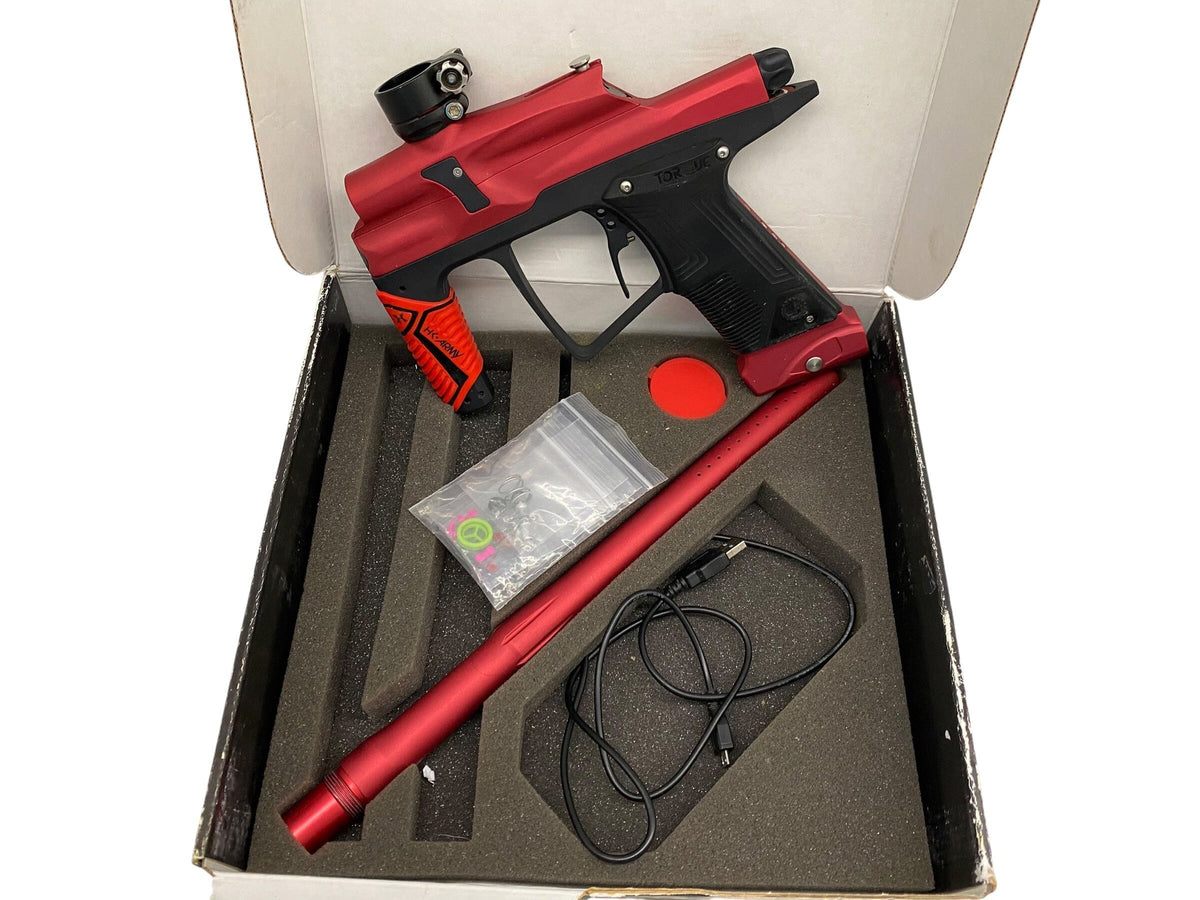 Used J4 Torque Red/Black Paintball Gun Paintball Gun from CPXBrosPaintball Buy/Sell/Trade Paintball Markers, New Paintball Guns, Paintball Hoppers, Paintball Masks, and Hormesis Headbands