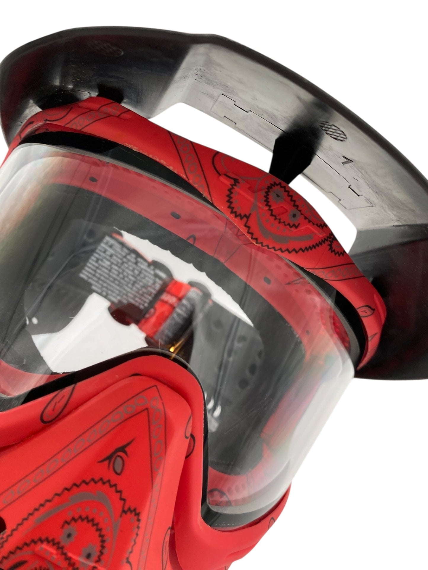 Used Jt Bandana Red Paintball Mask Paintball Gun from CPXBrosPaintball Buy/Sell/Trade Paintball Markers, New Paintball Guns, Paintball Hoppers, Paintball Masks, and Hormesis Headbands