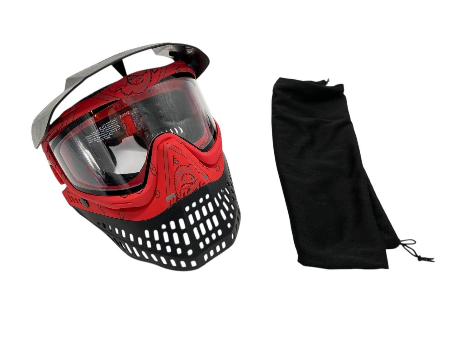 Used Jt Bandana Red Paintball Mask Paintball Gun from CPXBrosPaintball Buy/Sell/Trade Paintball Markers, New Paintball Guns, Paintball Hoppers, Paintball Masks, and Hormesis Headbands