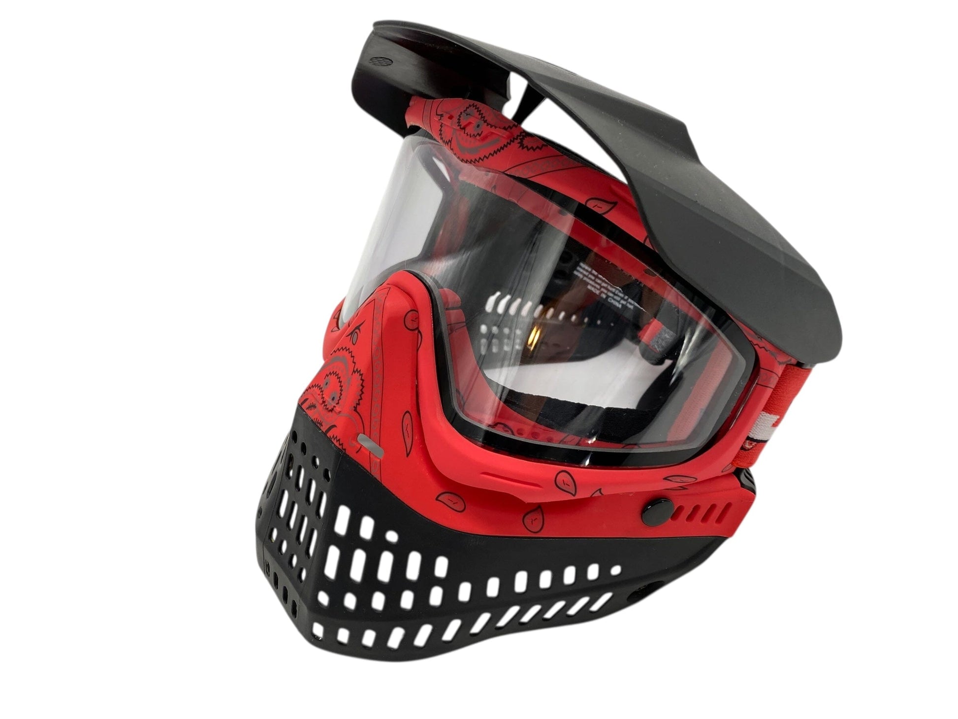 Used Jt Bandana Red Paintball Mask Paintball Gun from CPXBrosPaintball Buy/Sell/Trade Paintball Markers, New Paintball Guns, Paintball Hoppers, Paintball Masks, and Hormesis Headbands