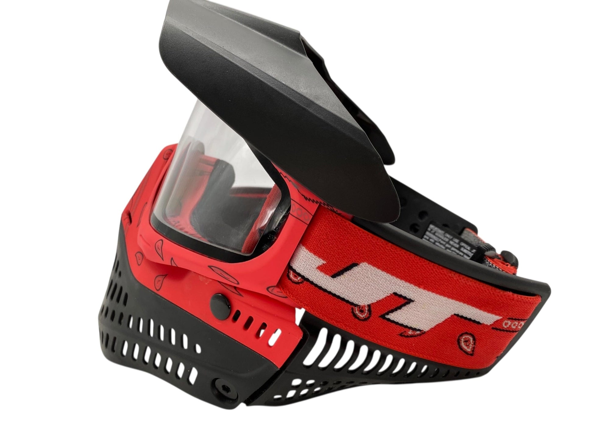 Used Jt Bandana Red Paintball Mask Paintball Gun from CPXBrosPaintball Buy/Sell/Trade Paintball Markers, New Paintball Guns, Paintball Hoppers, Paintball Masks, and Hormesis Headbands