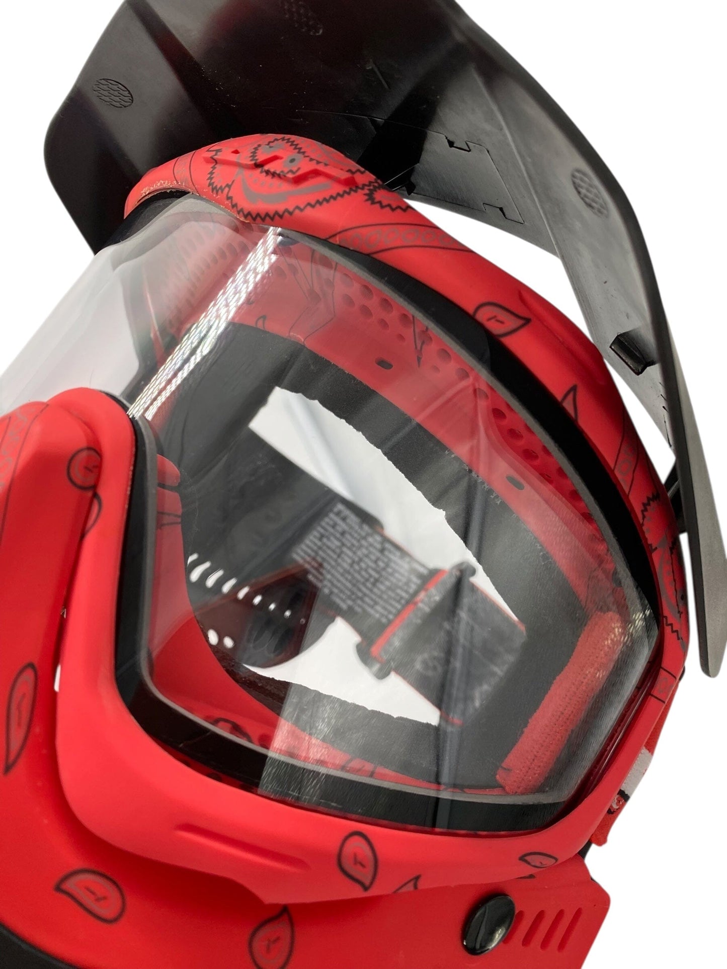 Used Jt Bandana Red Paintball Mask Paintball Gun from CPXBrosPaintball Buy/Sell/Trade Paintball Markers, New Paintball Guns, Paintball Hoppers, Paintball Masks, and Hormesis Headbands