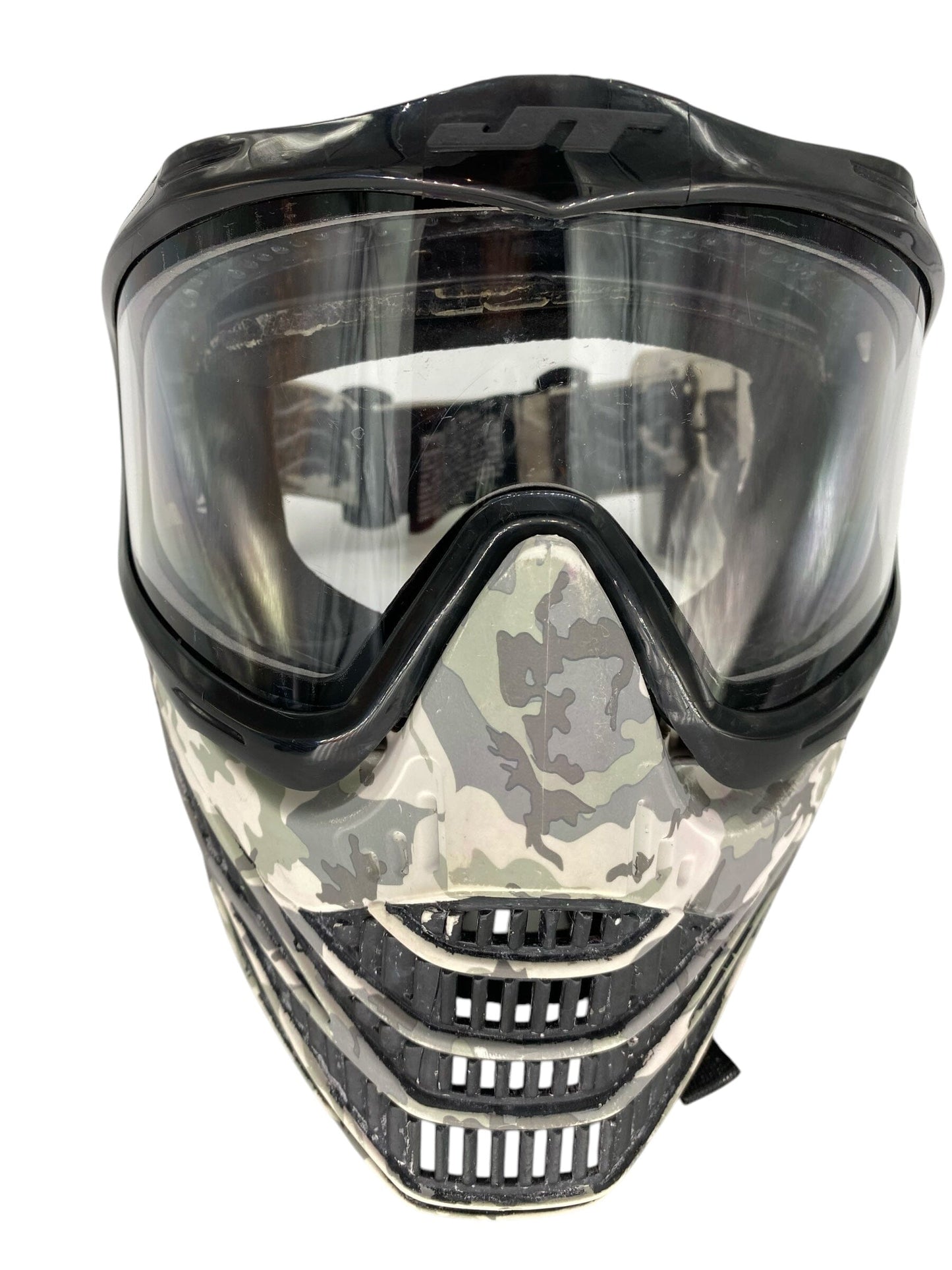 Used JT F8 Flex 8 Snoe Camo Paintball Mask Goggles Paintball Gun from CPXBrosPaintball Buy/Sell/Trade Paintball Markers, New Paintball Guns, Paintball Hoppers, Paintball Masks, and Hormesis Headbands