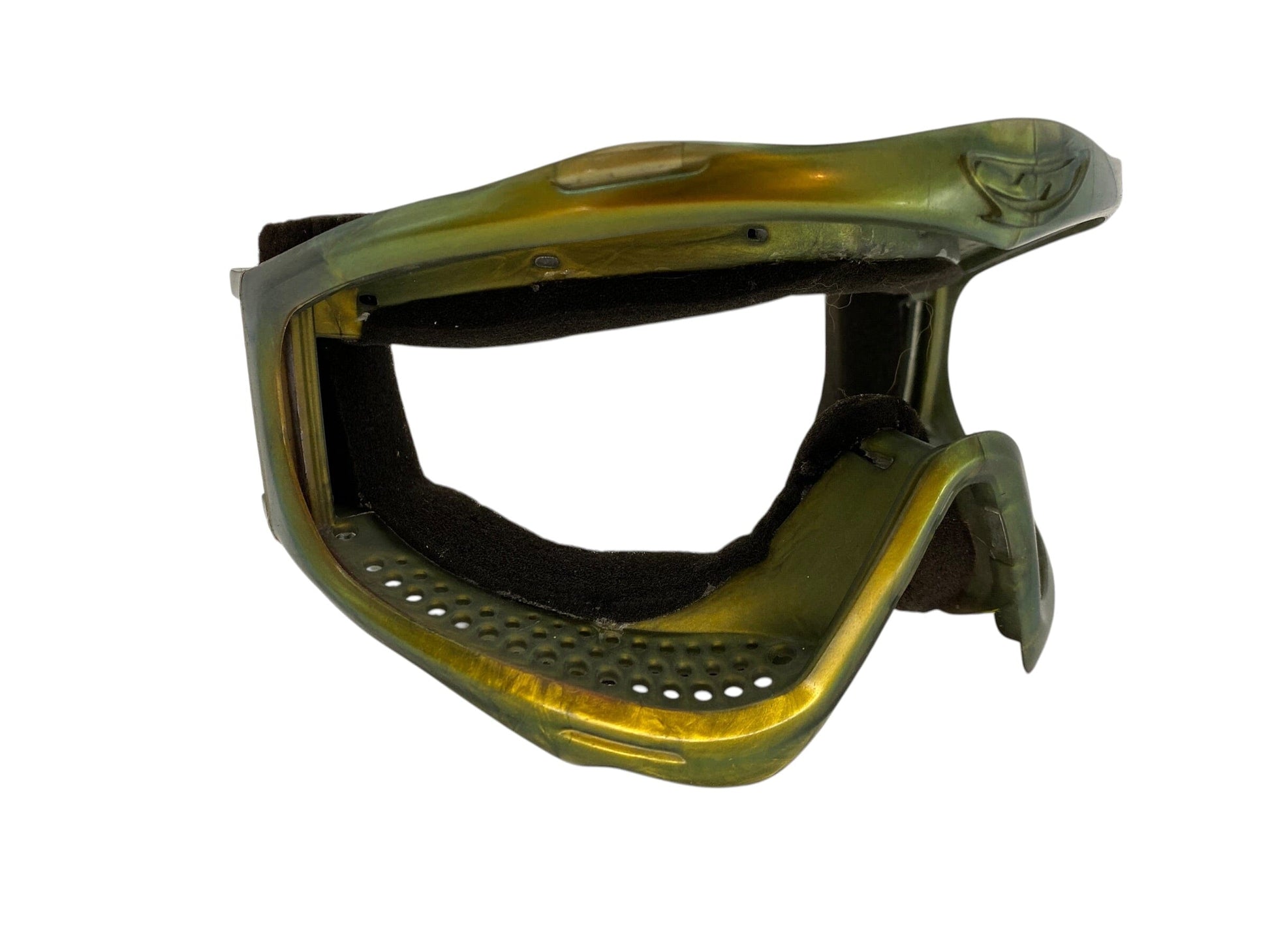 Used JT GOLD CHAMELEON / CHAMS MASK FRAME (no lens) Paintball Gun from CPXBrosPaintball Buy/Sell/Trade Paintball Markers, New Paintball Guns, Paintball Hoppers, Paintball Masks, and Hormesis Headbands