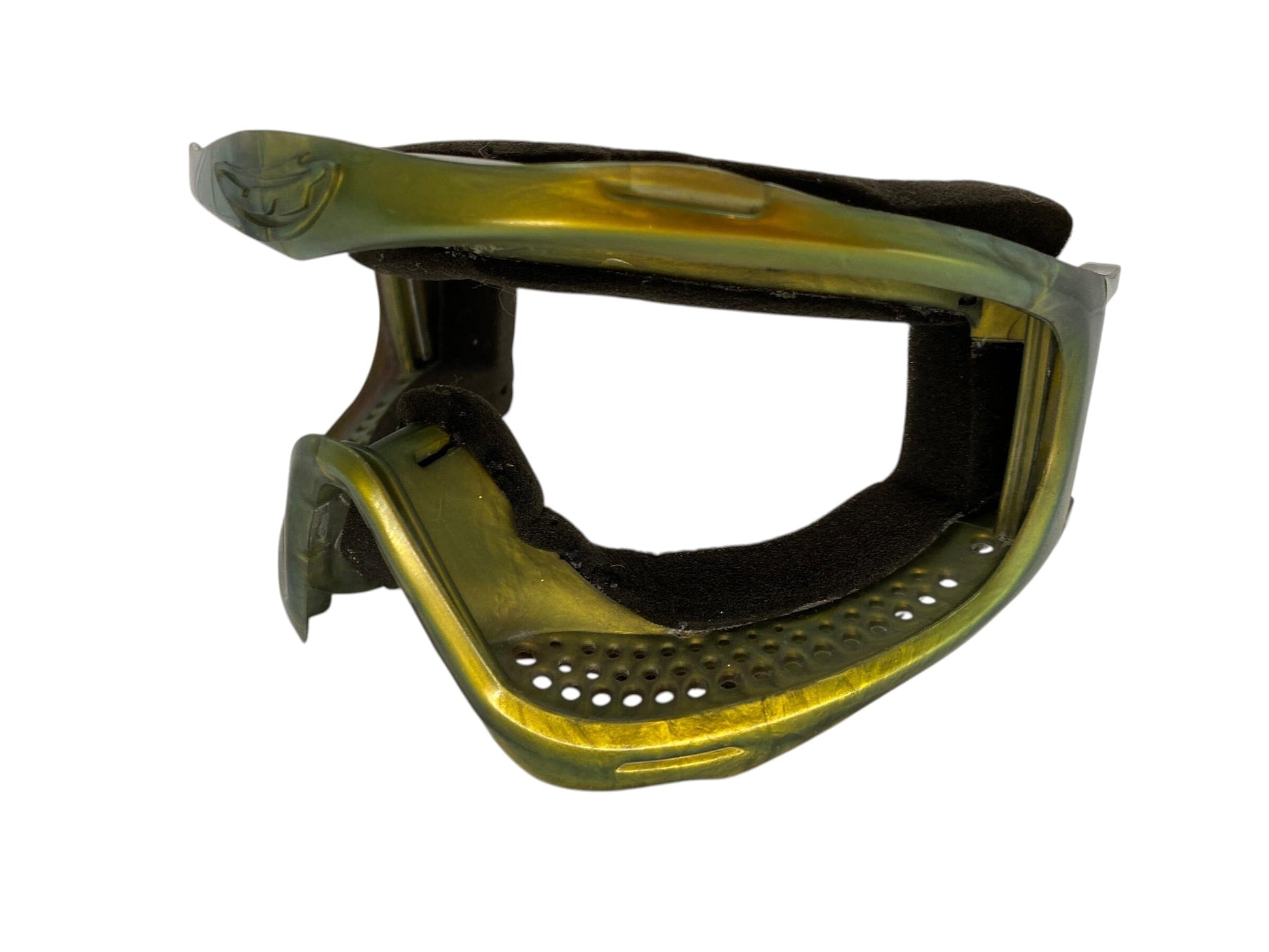 Used JT GOLD CHAMELEON / CHAMS MASK FRAME (no lens) Paintball Gun from CPXBrosPaintball Buy/Sell/Trade Paintball Markers, New Paintball Guns, Paintball Hoppers, Paintball Masks, and Hormesis Headbands