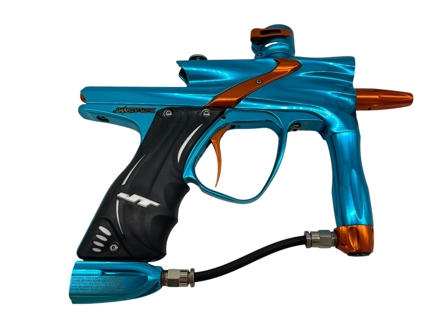 Used Jt Impulse Gloss Teal/Orange Paintball Gun Paintball Gun from CPXBrosPaintball Buy/Sell/Trade Paintball Markers, New Paintball Guns, Paintball Hoppers, Paintball Masks, and Hormesis Headbands