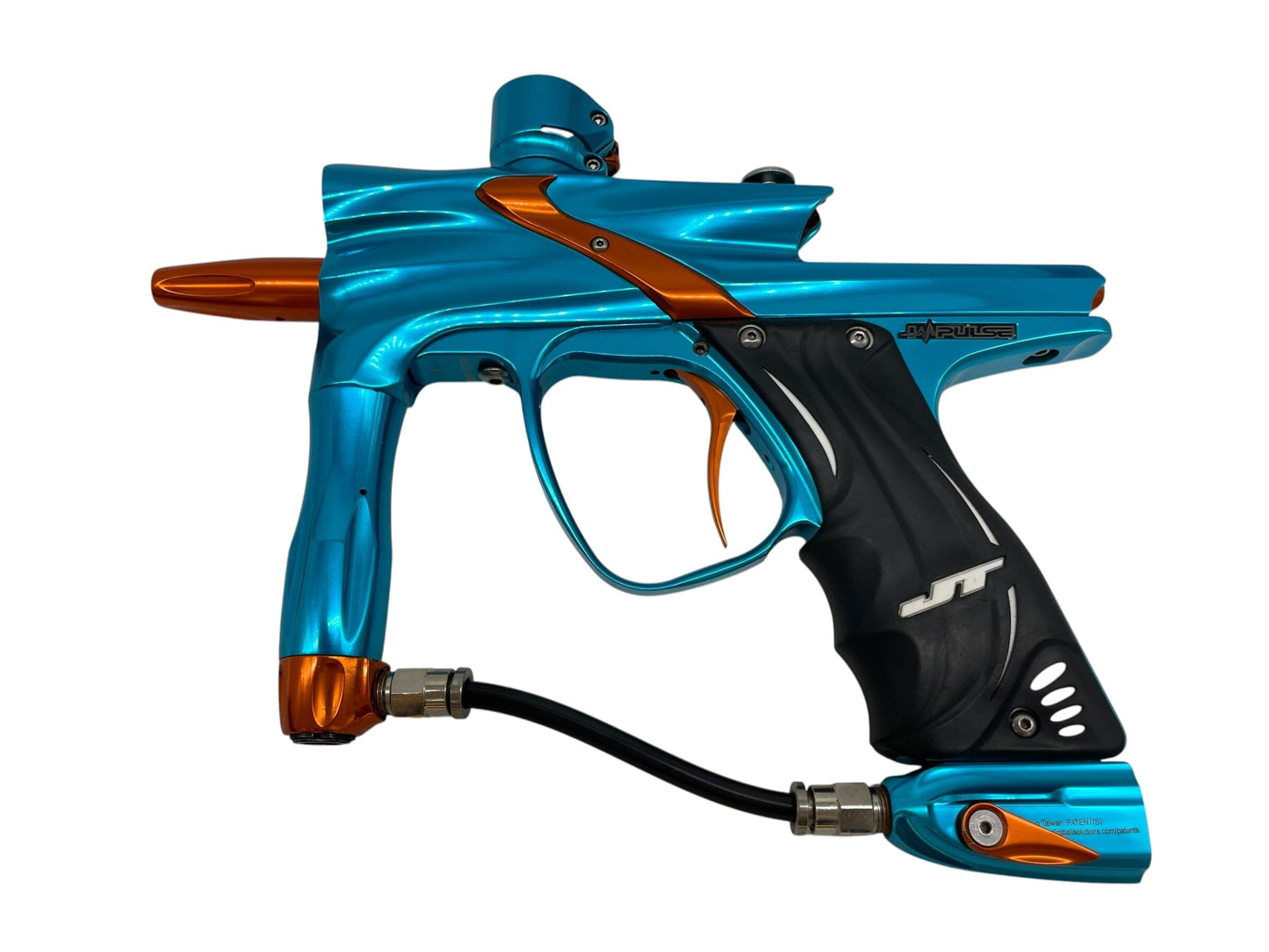 Used Jt Impulse Gloss Teal/Orange Paintball Gun Paintball Gun from CPXBrosPaintball Buy/Sell/Trade Paintball Markers, New Paintball Guns, Paintball Hoppers, Paintball Masks, and Hormesis Headbands