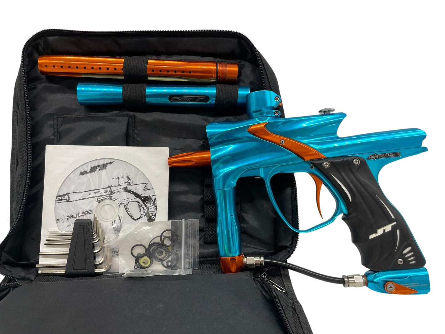 Used Jt Impulse Gloss Teal/Orange Paintball Gun Paintball Gun from CPXBrosPaintball Buy/Sell/Trade Paintball Markers, New Paintball Guns, Paintball Hoppers, Paintball Masks, and Hormesis Headbands