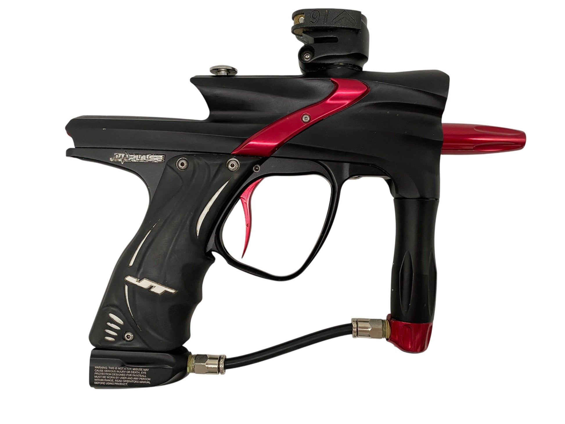 Used Jt Impulse Paintball Gun Black/Red Paintball Gun from CPXBrosPaintball Buy/Sell/Trade Paintball Markers, New Paintball Guns, Paintball Hoppers, Paintball Masks, and Hormesis Headbands