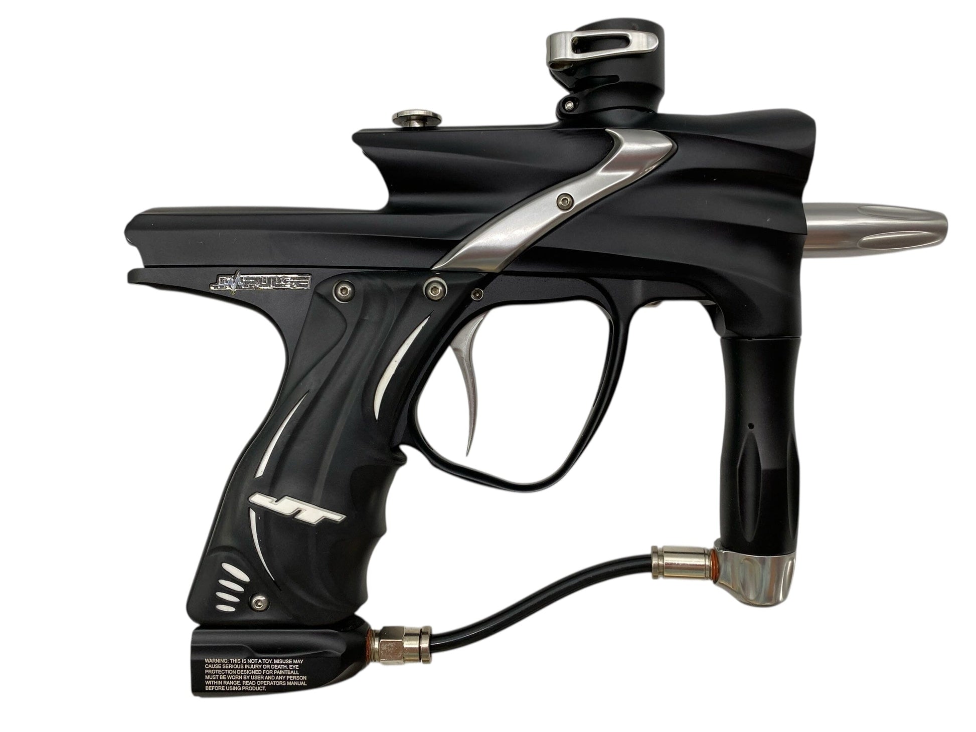 Used Jt Impulse Paintball Gun Black/Silver Paintball Gun from CPXBrosPaintball Buy/Sell/Trade Paintball Markers, New Paintball Guns, Paintball Hoppers, Paintball Masks, and Hormesis Headbands