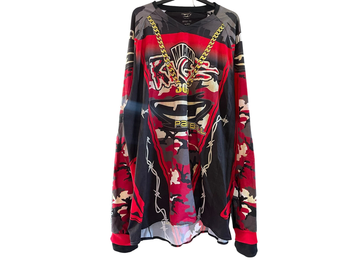Used JT Miami Rage Paintball Jersey: Size 3XL Paintball Gun from CPXBrosPaintball Buy/Sell/Trade Paintball Markers, New Paintball Guns, Paintball Hoppers, Paintball Masks, and Hormesis Headbands
