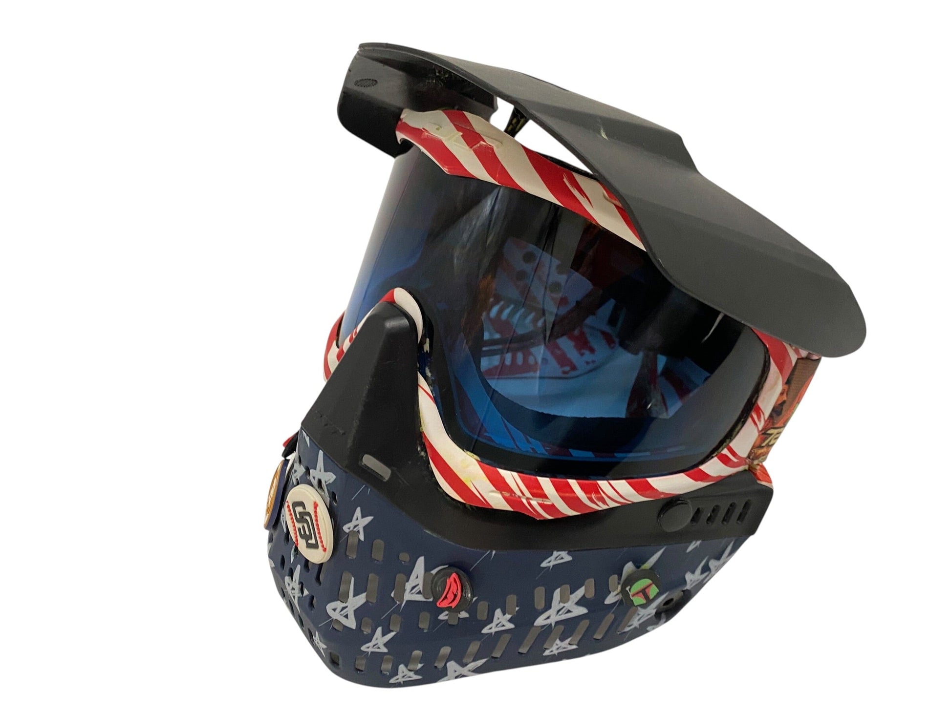 Used JT Paintball Mask Goggles LE TEAM USA PATRIOTIC Last Super Strap Paintball Gun from CPXBrosPaintball Buy/Sell/Trade Paintball Markers, New Paintball Guns, Paintball Hoppers, Paintball Masks, and Hormesis Headbands