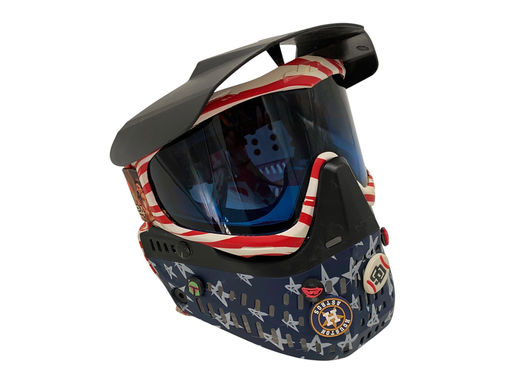 Used JT Paintball Mask Goggles LE TEAM USA PATRIOTIC Last Super Strap Paintball Gun from CPXBrosPaintball Buy/Sell/Trade Paintball Markers, New Paintball Guns, Paintball Hoppers, Paintball Masks, and Hormesis Headbands