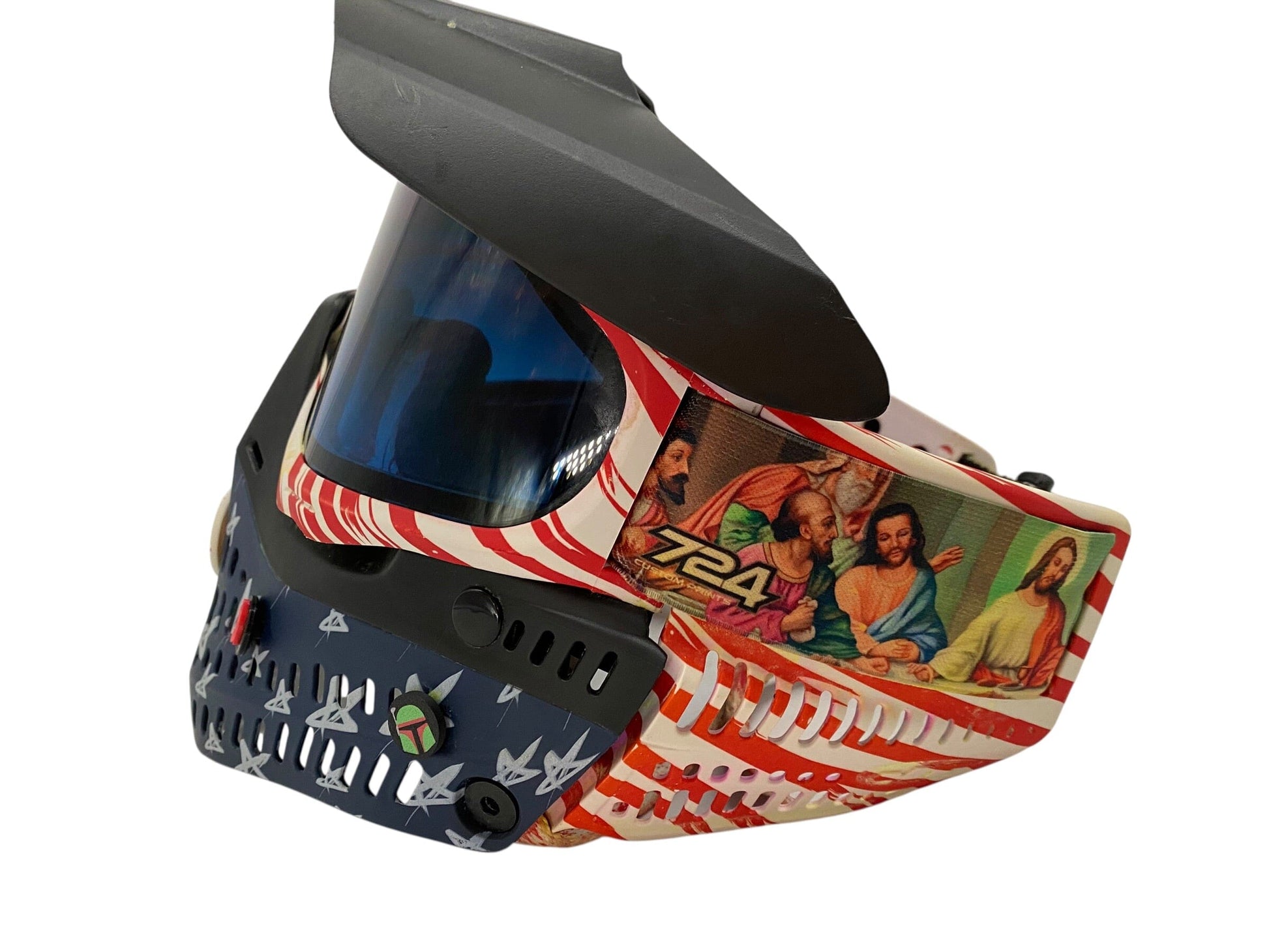 Used JT Paintball Mask Goggles LE TEAM USA PATRIOTIC Last Super Strap Paintball Gun from CPXBrosPaintball Buy/Sell/Trade Paintball Markers, New Paintball Guns, Paintball Hoppers, Paintball Masks, and Hormesis Headbands