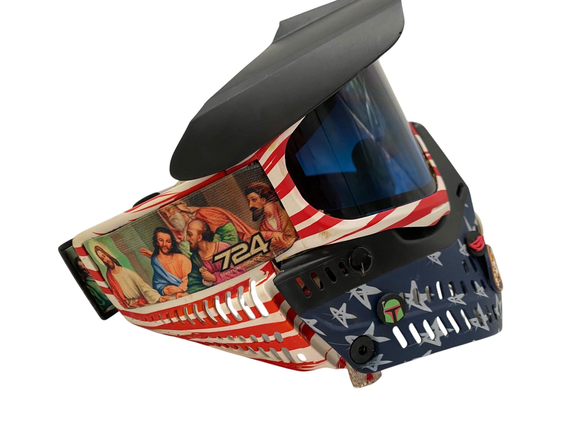 Used JT Paintball Mask Goggles LE TEAM USA PATRIOTIC Last Super Strap Paintball Gun from CPXBrosPaintball Buy/Sell/Trade Paintball Markers, New Paintball Guns, Paintball Hoppers, Paintball Masks, and Hormesis Headbands