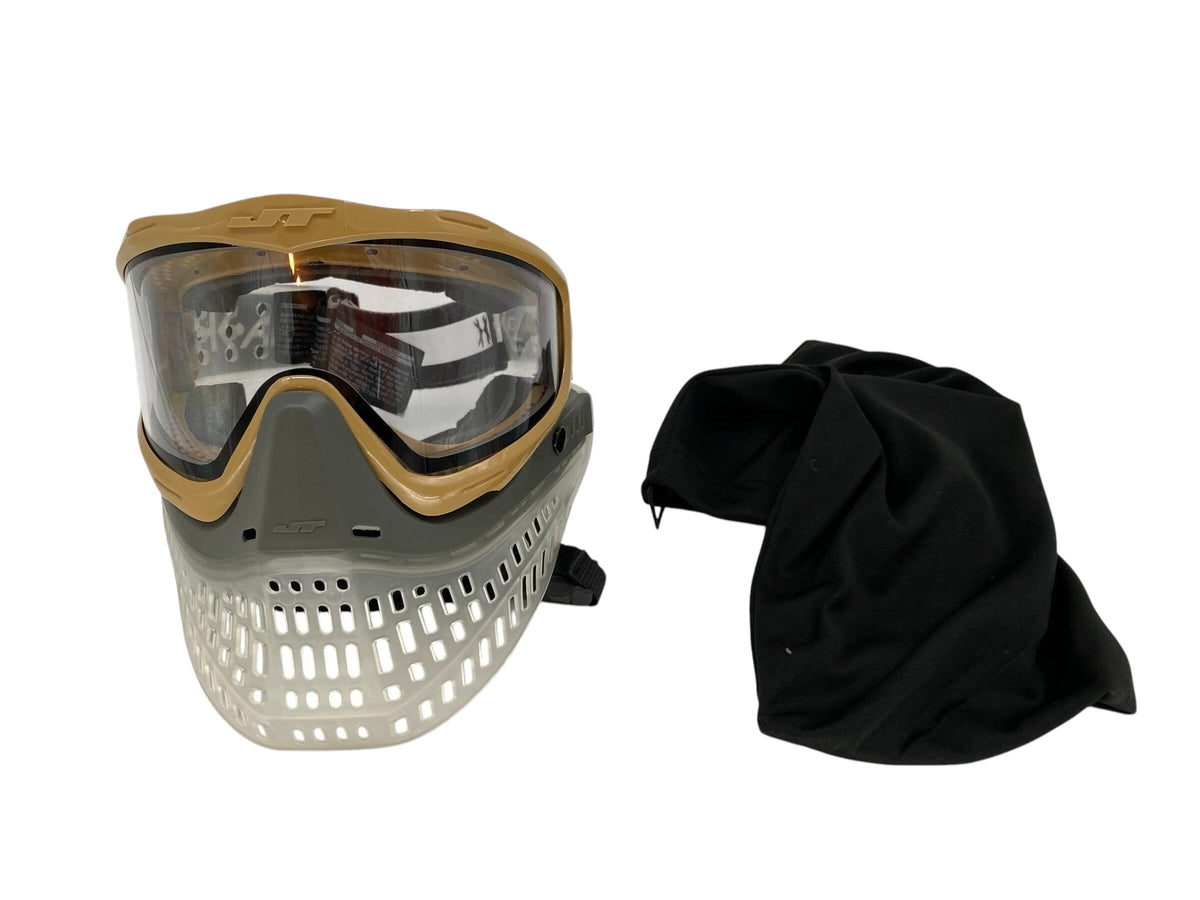 Used Jt Pro flex Paintball Mask Goggle Clear Grey Brown Paintball Gun from CPXBrosPaintball Buy/Sell/Trade Paintball Markers, New Paintball Guns, Paintball Hoppers, Paintball Masks, and Hormesis Headbands