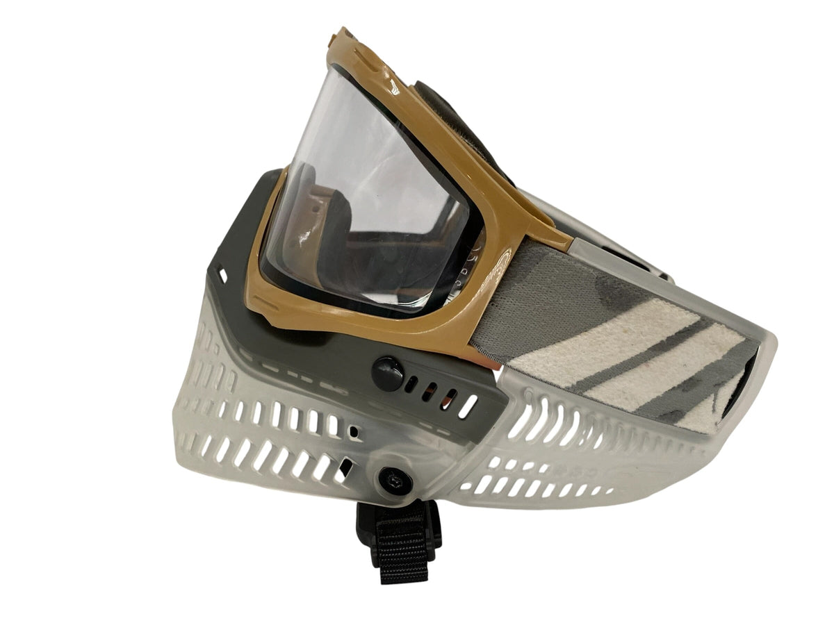 Used Jt Pro flex Paintball Mask Goggle Clear Grey Brown Paintball Gun from CPXBrosPaintball Buy/Sell/Trade Paintball Markers, New Paintball Guns, Paintball Hoppers, Paintball Masks, and Hormesis Headbands