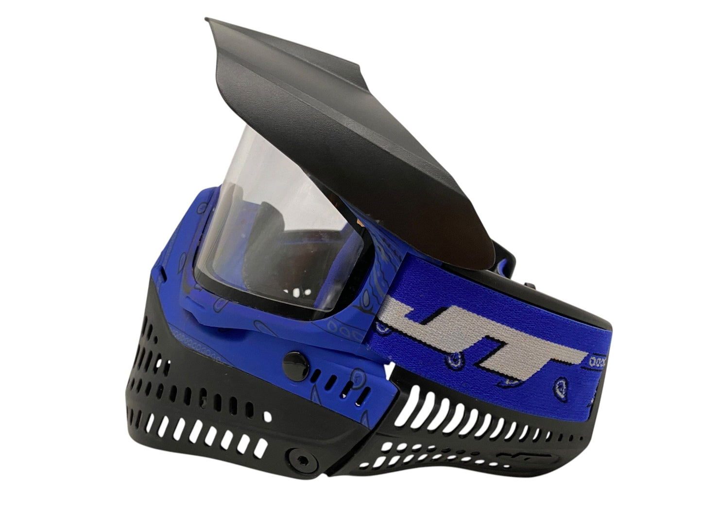 Used Jt Proflex Blue Bandana Paintball Mask Goggles Paintball Gun from CPXBrosPaintball Buy/Sell/Trade Paintball Markers, New Paintball Guns, Paintball Hoppers, Paintball Masks, and Hormesis Headbands