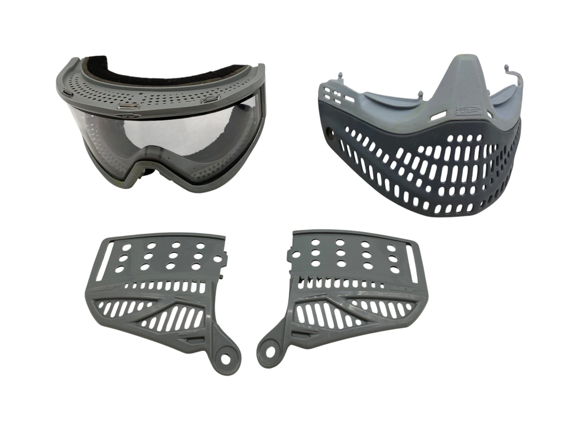 Used JT Proflex "Blue Greys" Bottoms W/ Thin Frames + Revo 2 Ears Paintball Gun from CPXBrosPaintball Buy/Sell/Trade Paintball Markers, New Paintball Guns, Paintball Hoppers, Paintball Masks, and Hormesis Headbands