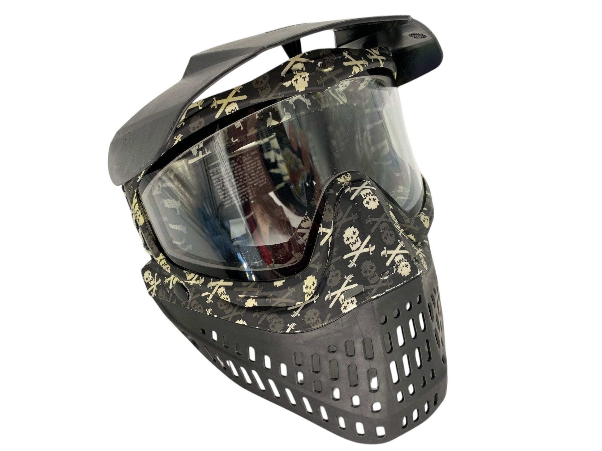 Used JT Proflex LE Paintball Mask - Mutiny Paintball Skull Camo Paintball Gun from CPXBrosPaintball Buy/Sell/Trade Paintball Markers, New Paintball Guns, Paintball Hoppers, Paintball Masks, and Hormesis Headbands