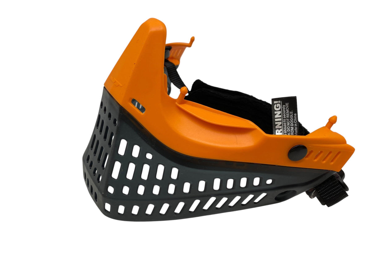 Used JT Spectra Profex SE Parts - Orange Nose w/Ice Smoke Skirt Magnetic Chin Strap Paintball Gun from CPXBrosPaintball Buy/Sell/Trade Paintball Markers, New Paintball Guns, Paintball Hoppers, Paintball Masks, and Hormesis Headbands